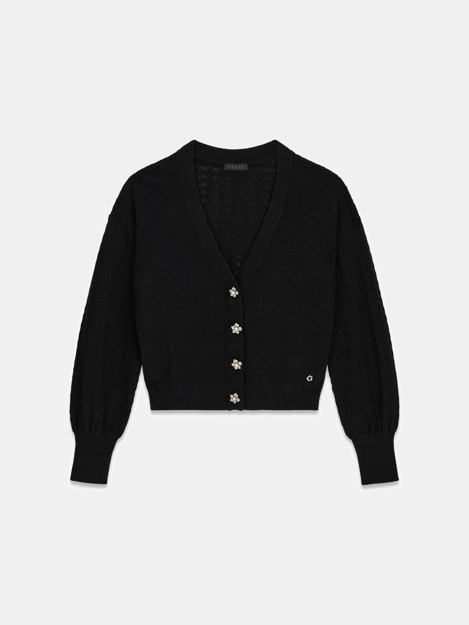Guess Gebreid Vest in zwart