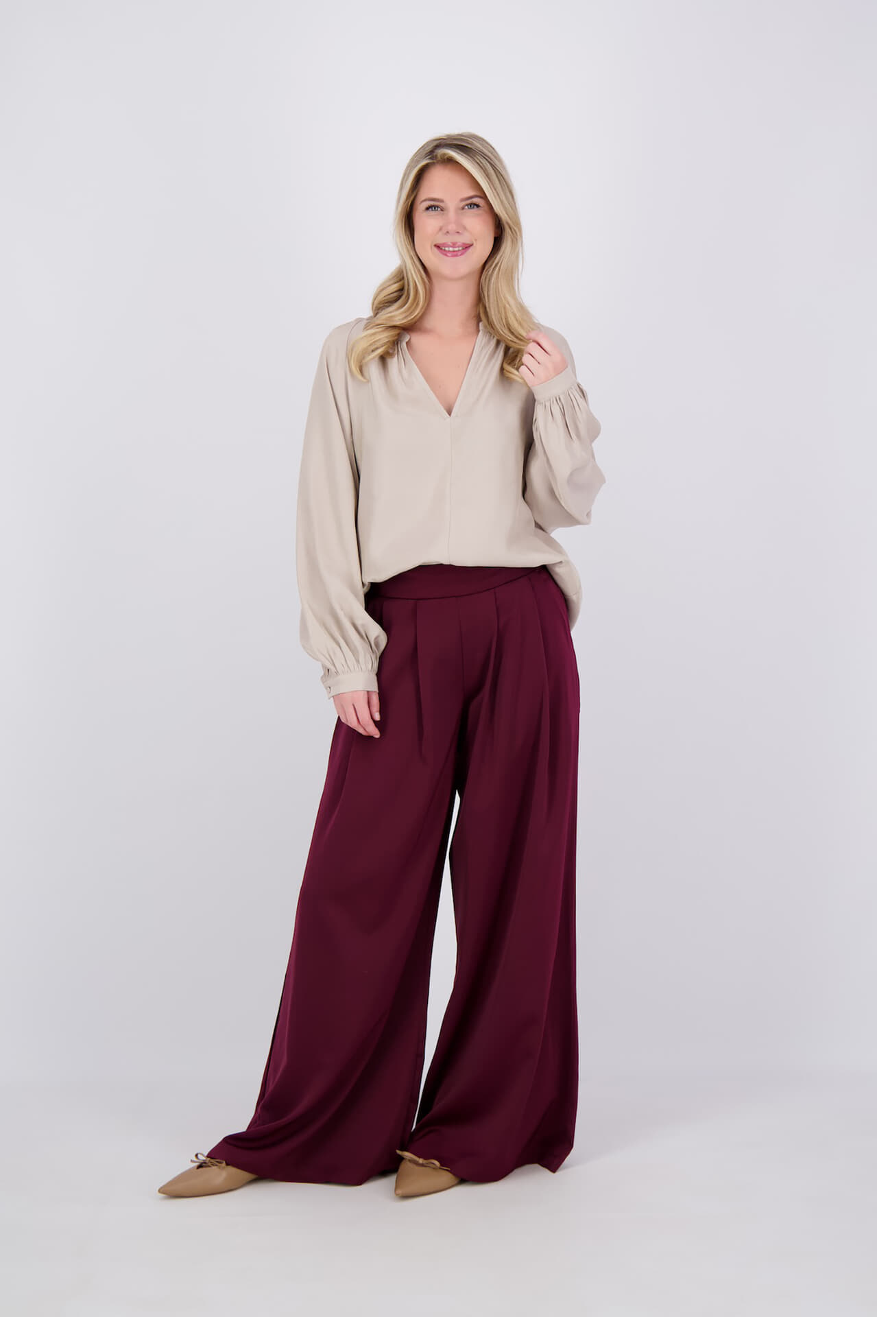 Vive La Femme Blouse Didie Beige dames