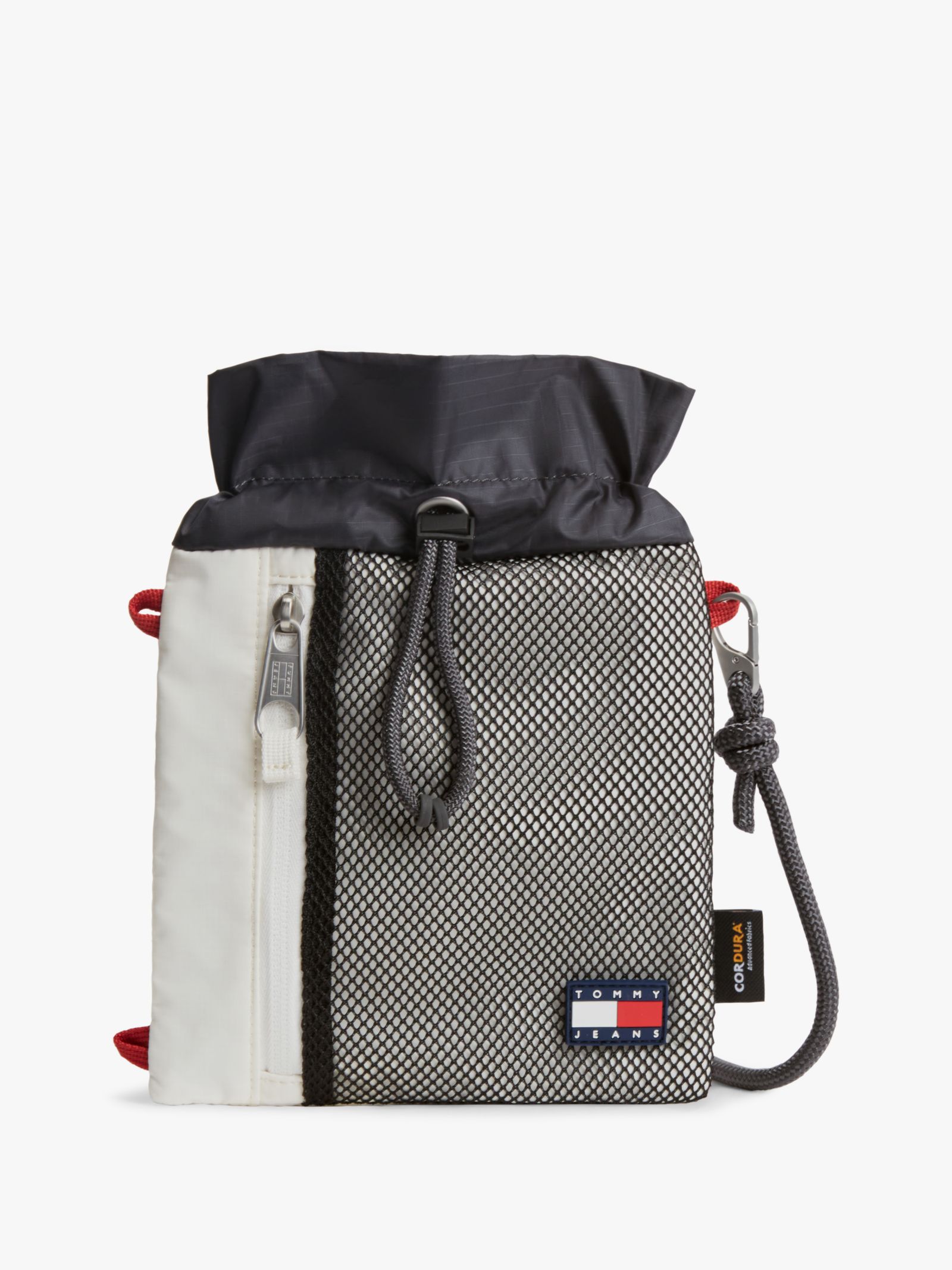 Tommy Jeans Outdoor sacoche tas met trekkoord in wit