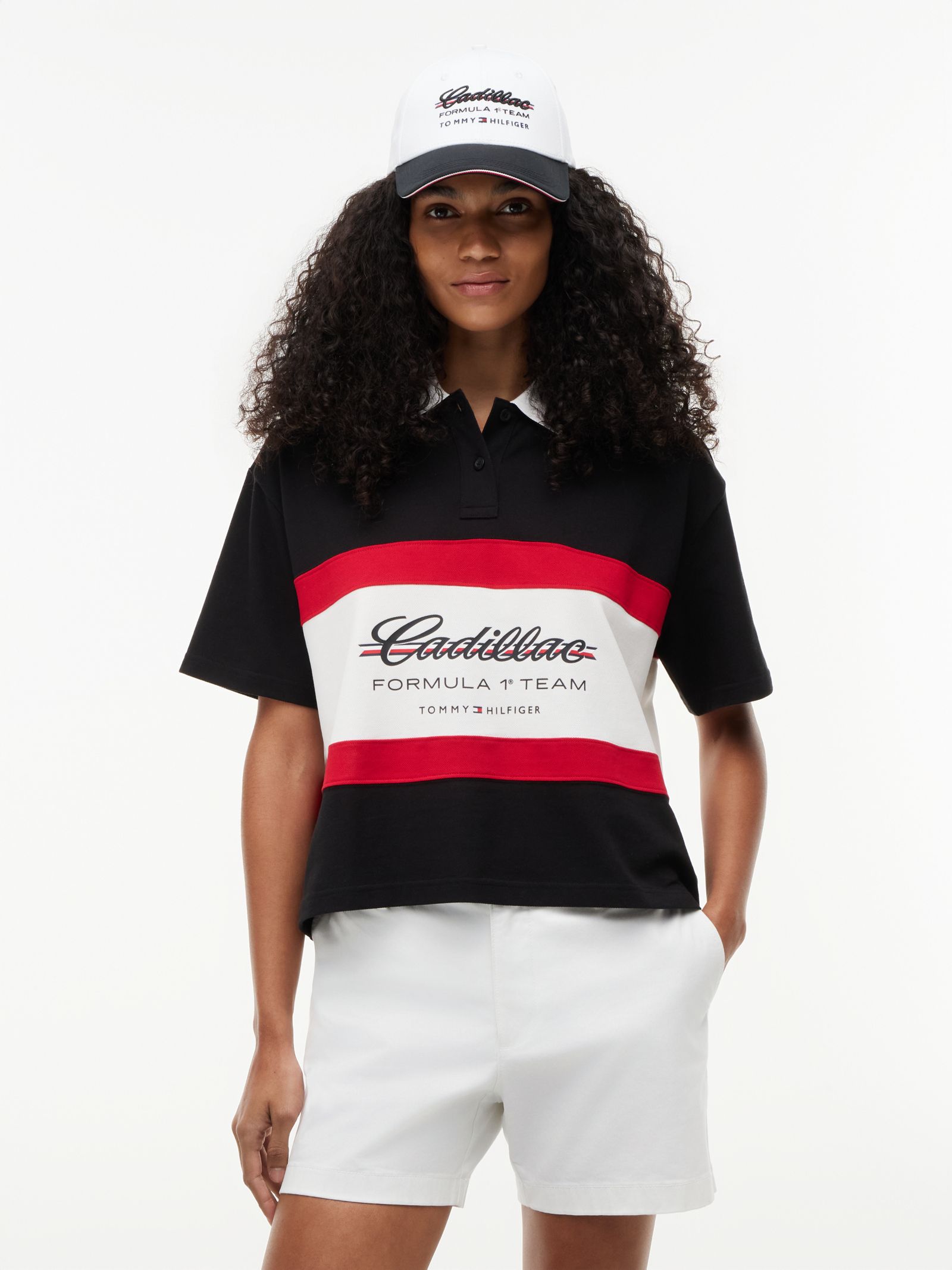 Tommy Hilfiger TH X Cadillac Formula 1® Team boxy polo met logo