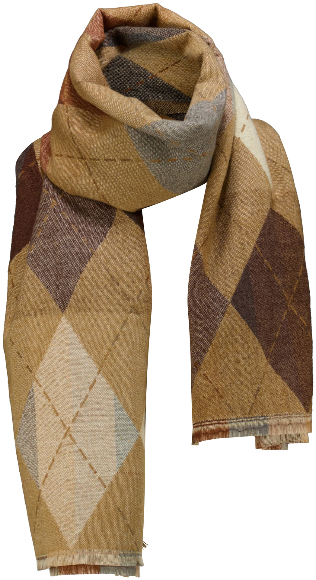 Zo Sjaal Taupe dames in bruin