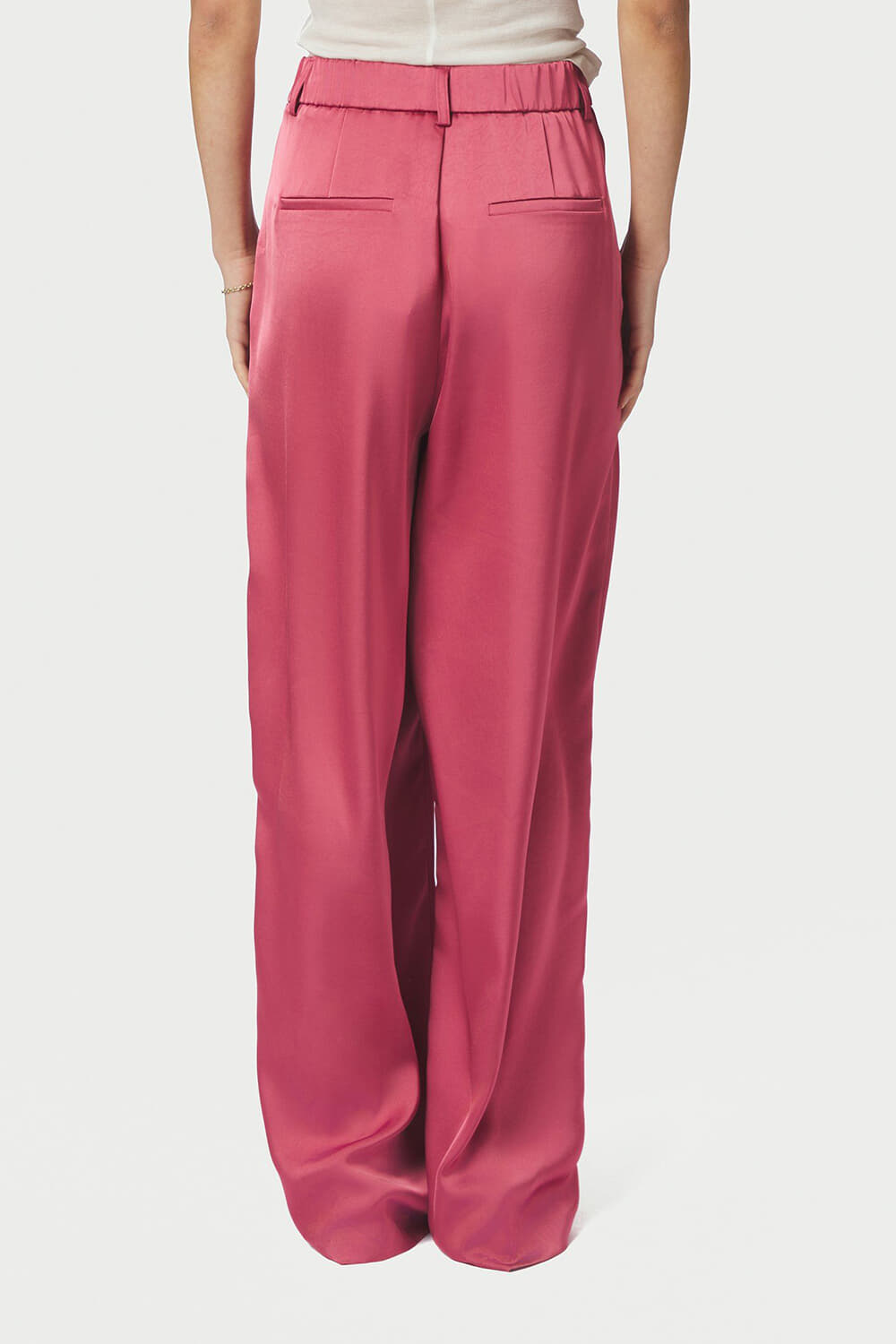 Neo Noir Broek Emmet Heavy Sateen Roze dames