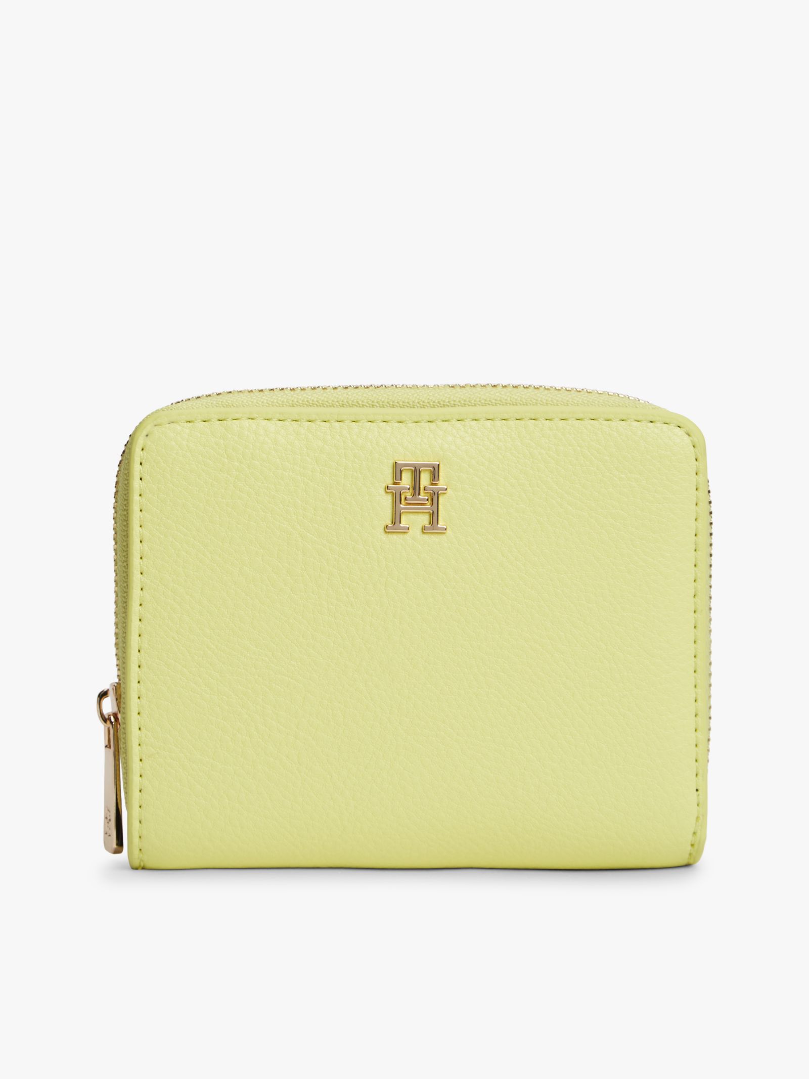 Tommy Hilfiger Hilfiger Icon Zip Around portemonnee met flap in geel