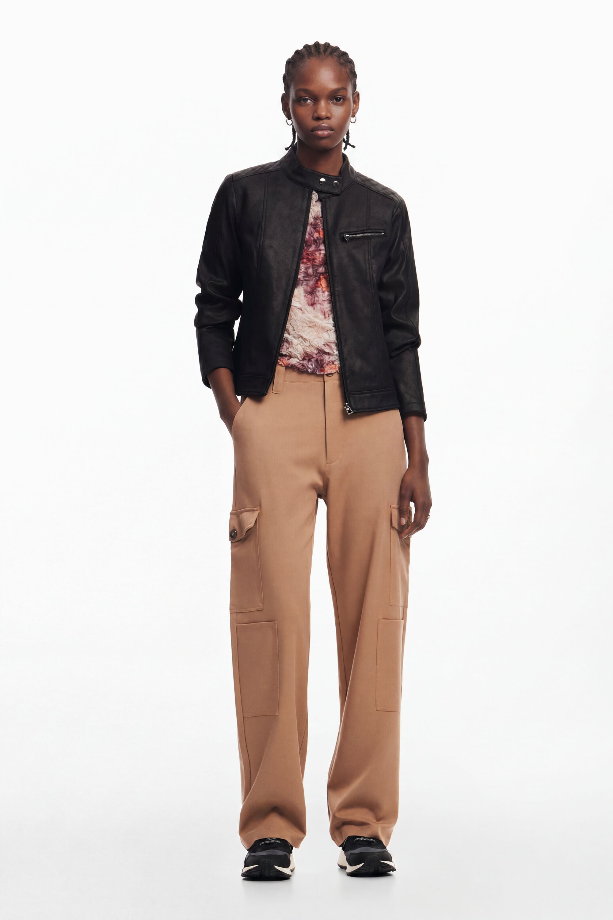Desigual Cargobroek in beige