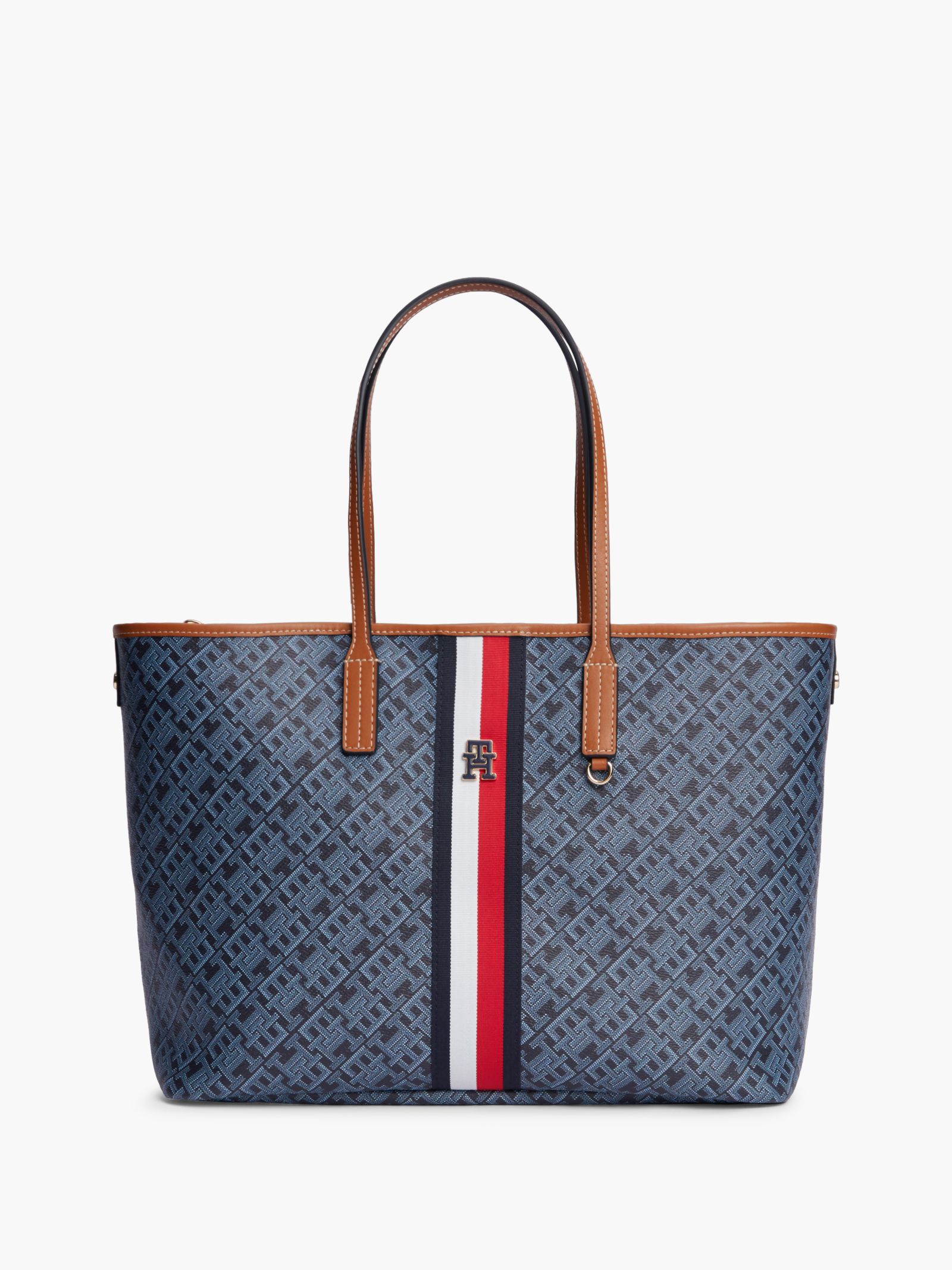 Tommy Hilfiger TH Monoplay Shopper met Signature Streep