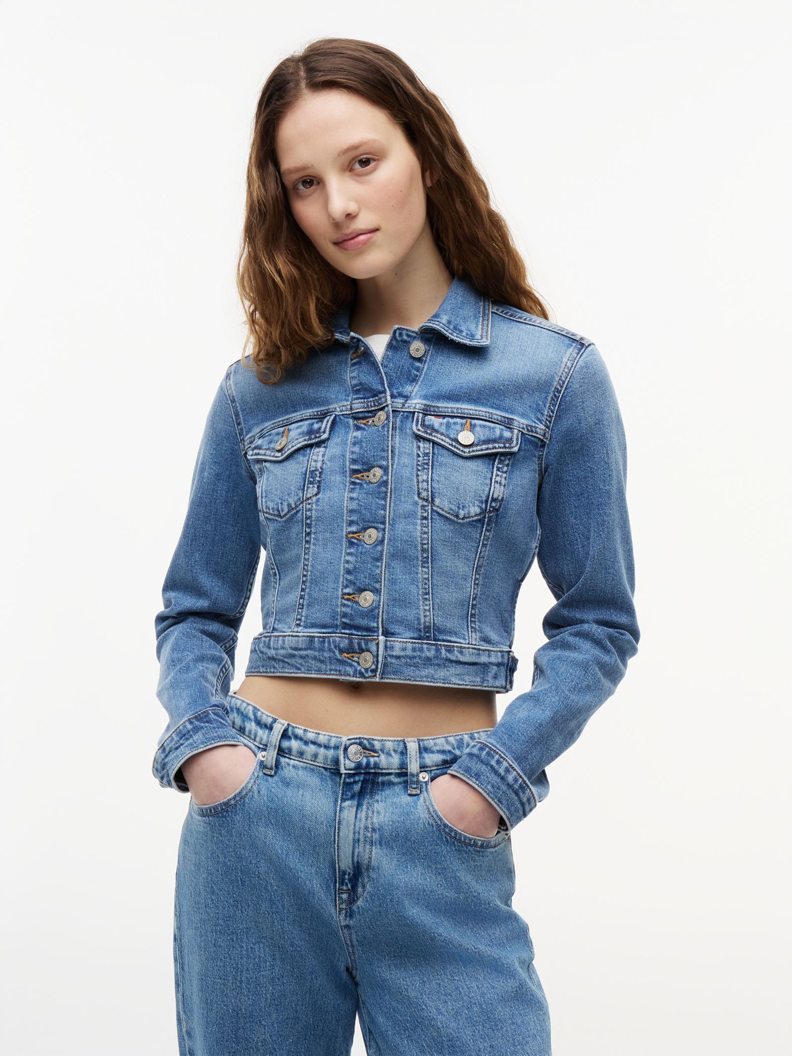 Tommy Jeans slim cropped denim truckerjack