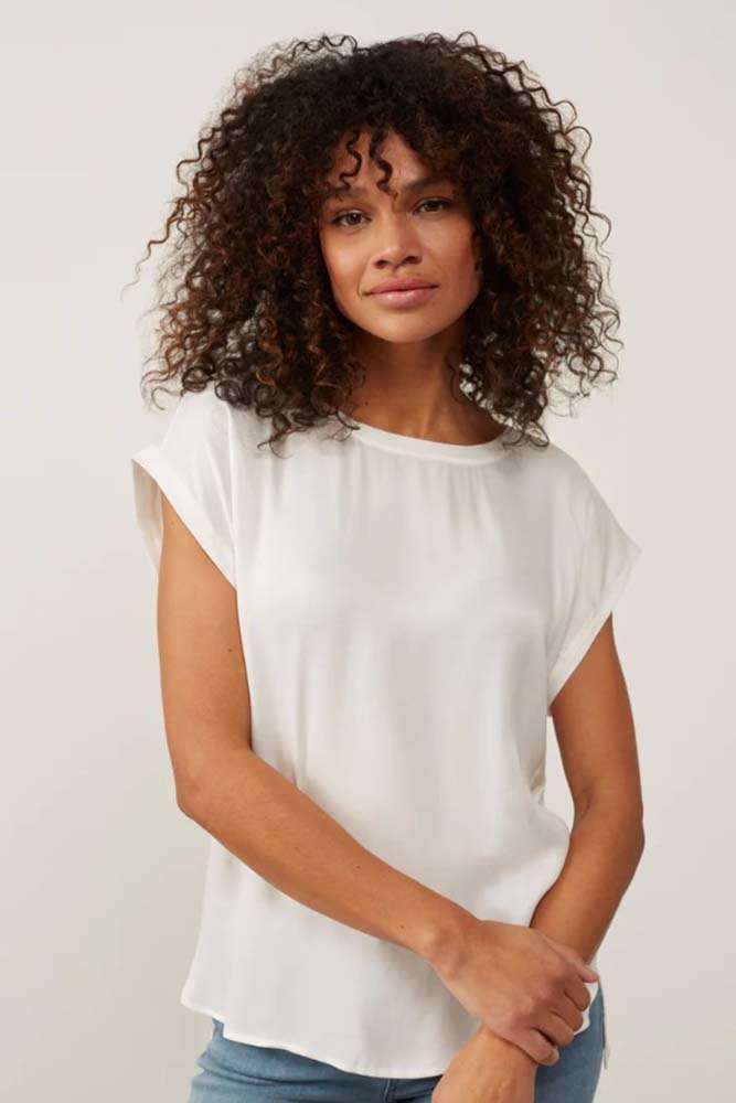 Yaya T-shirt Off White dames