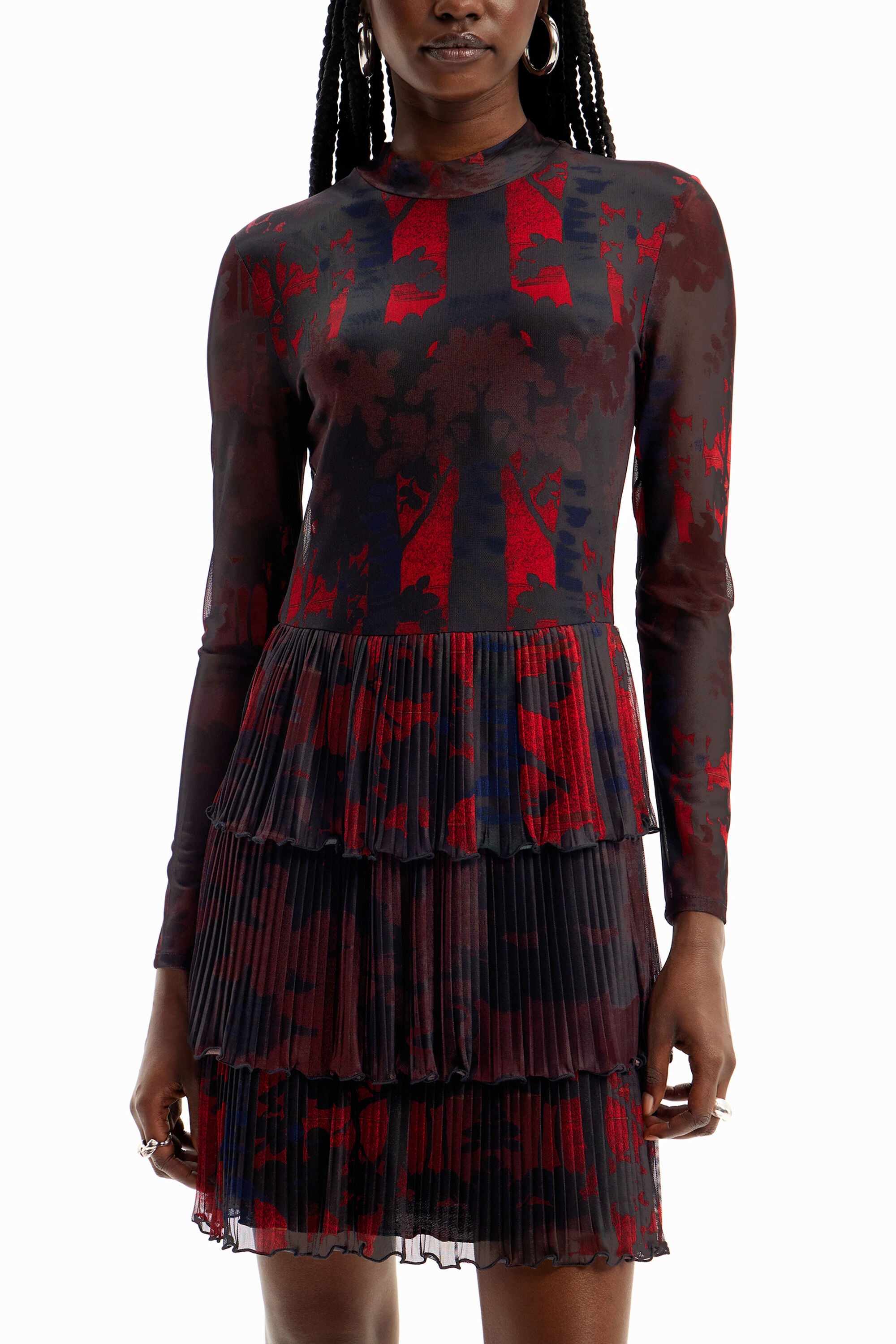 Desigual Korte geplisseerde jurk M. Christian Lacroix