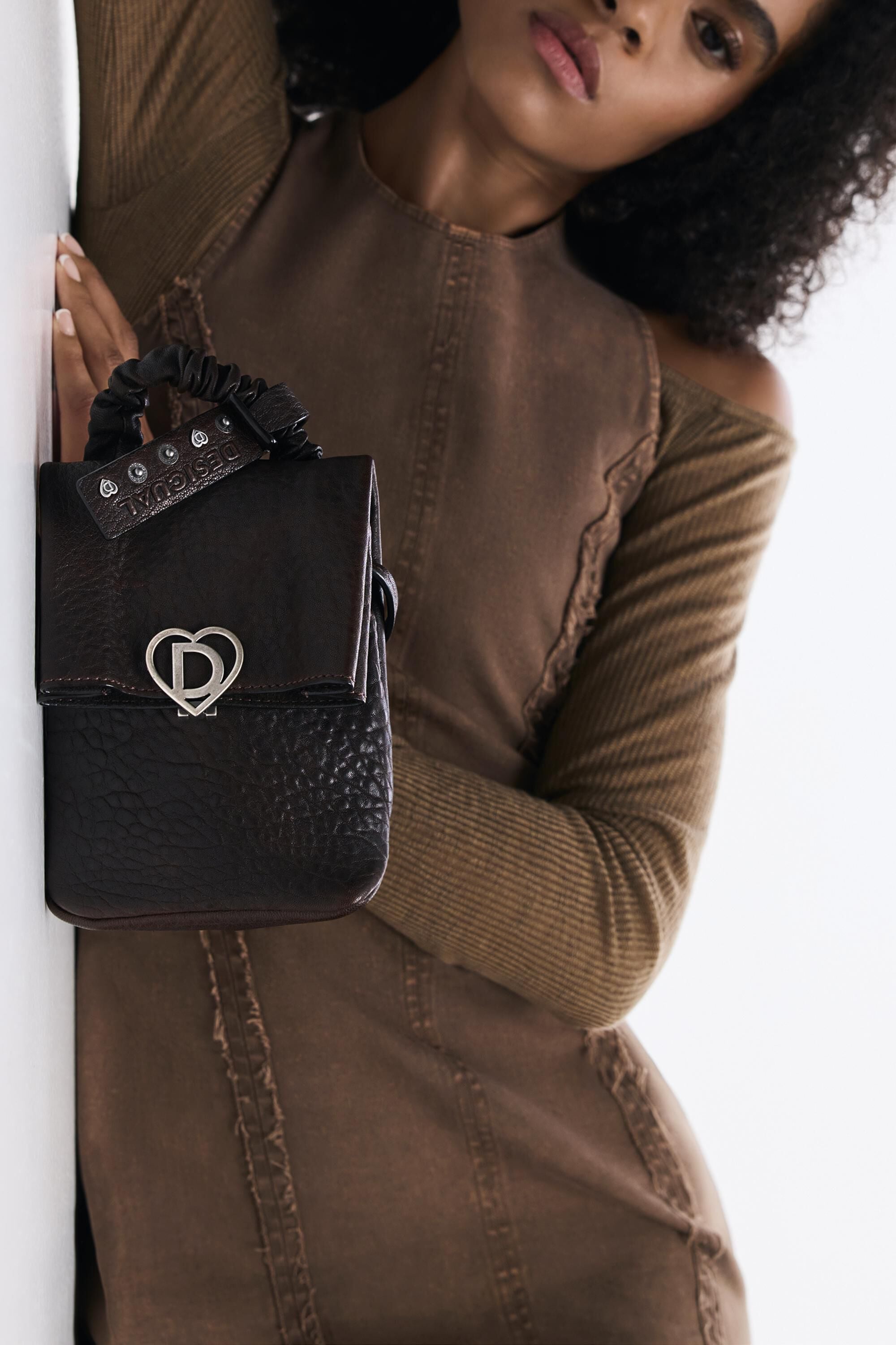 Desigual Kleine leren rugzak studio