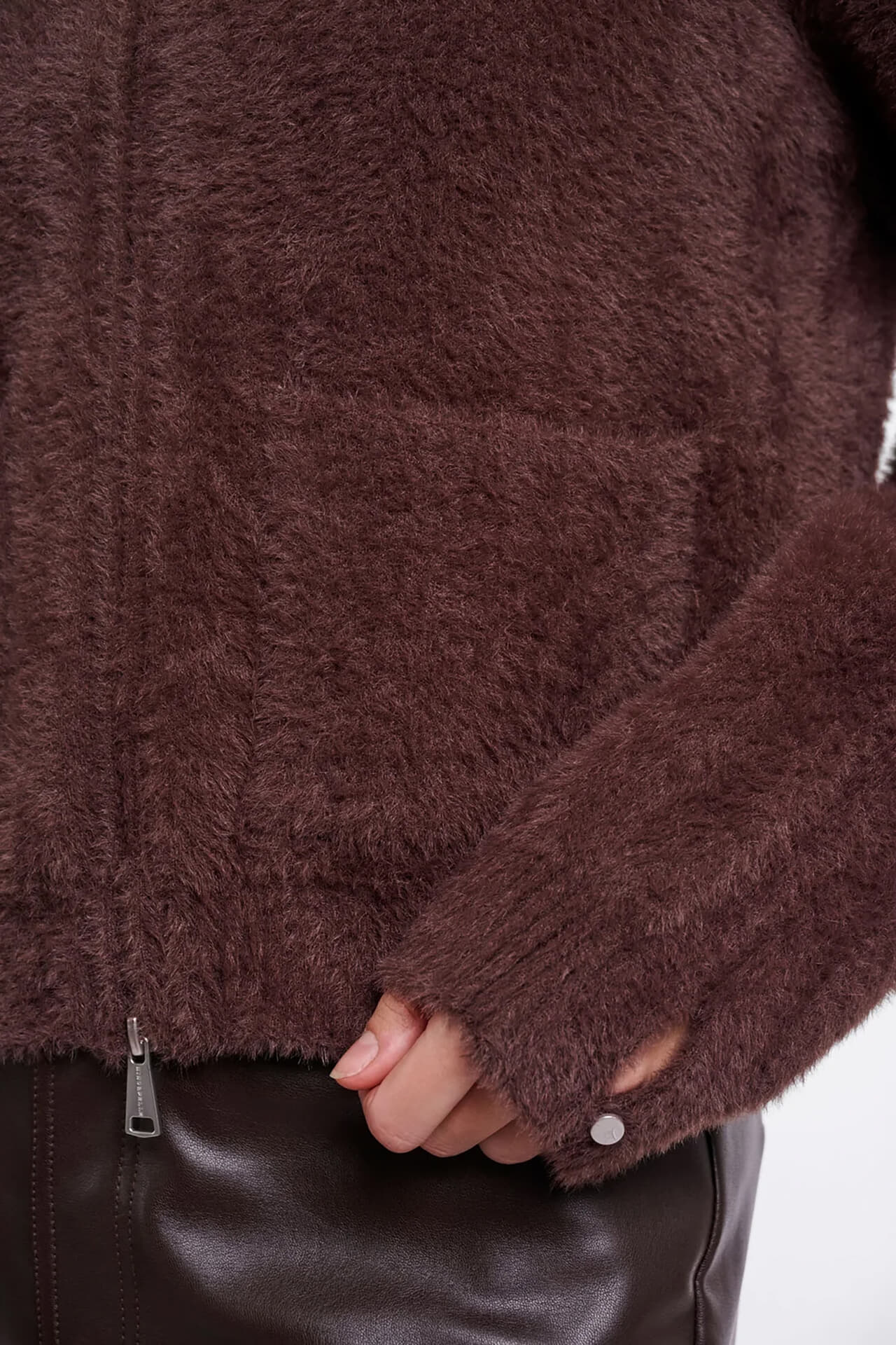 Rino & Pelle Rino & Pelle Vest Bento Kort met Rits Bruin dames