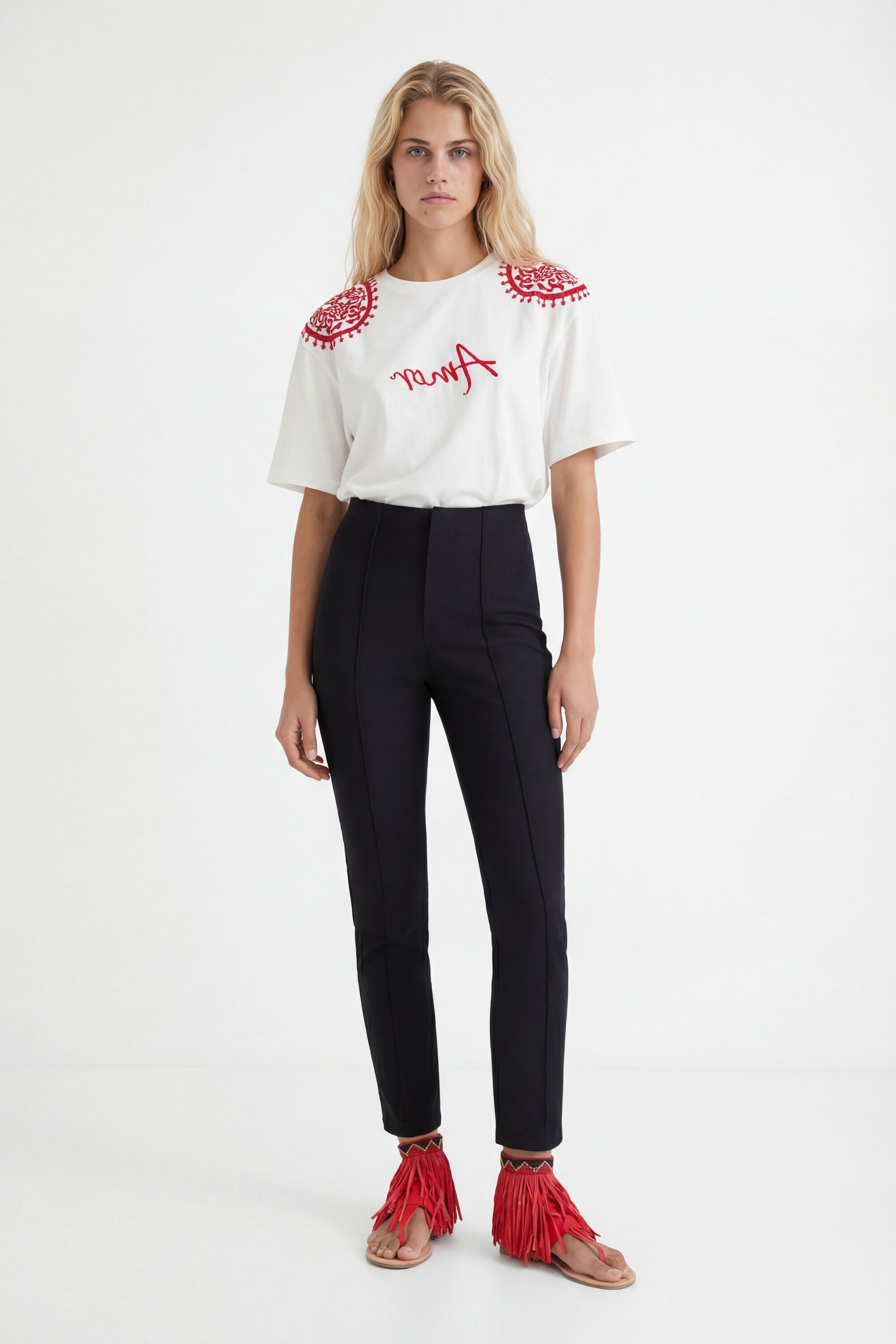 Desigual Slim fit broek van Stella Jean