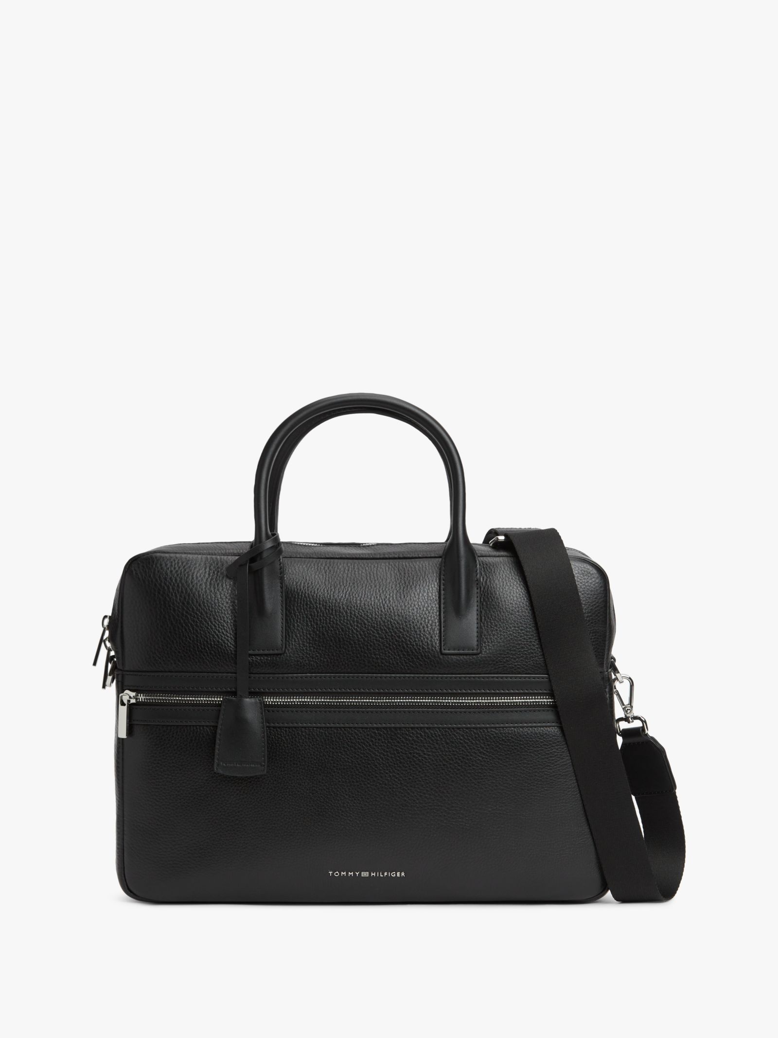 Tommy Hilfiger TH business premium leren laptoptas