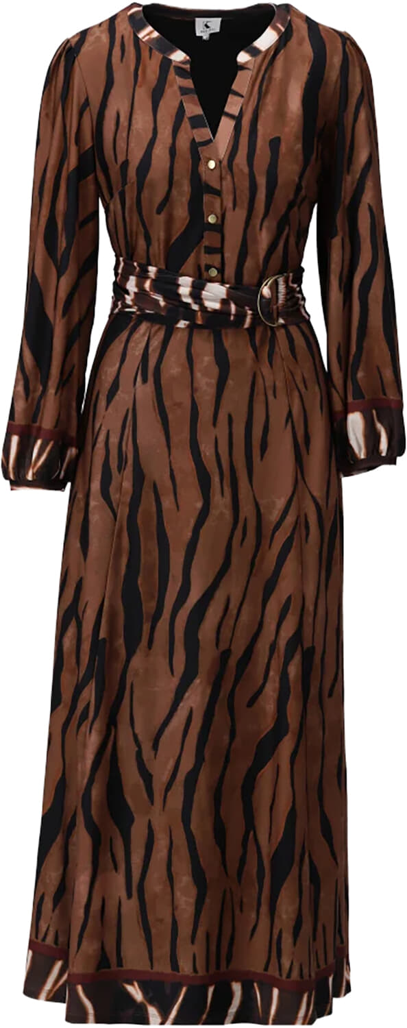K Design Jurk Bruin dames in bruin