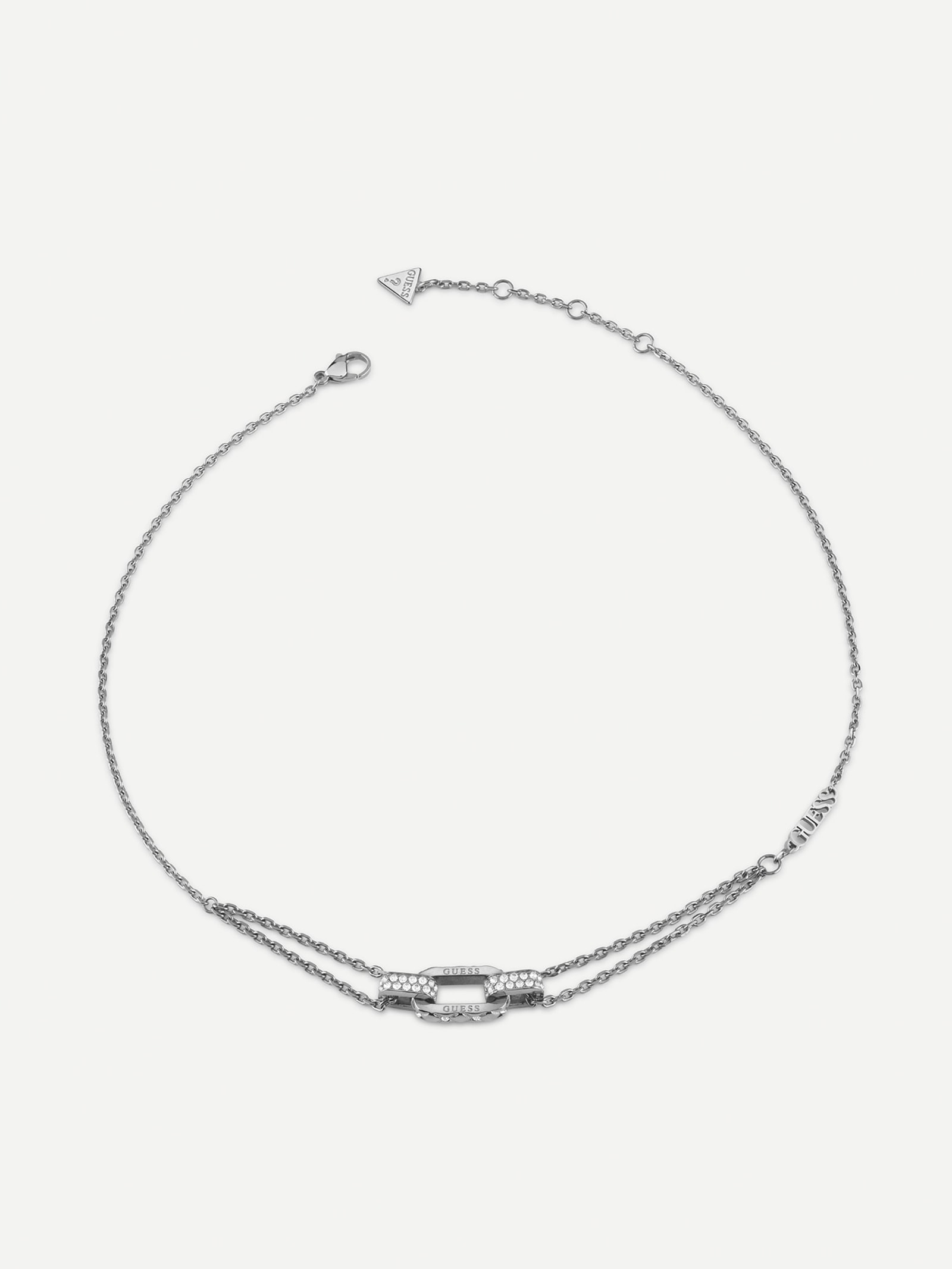 Guess Shining Winter-Halsketting in zilver
