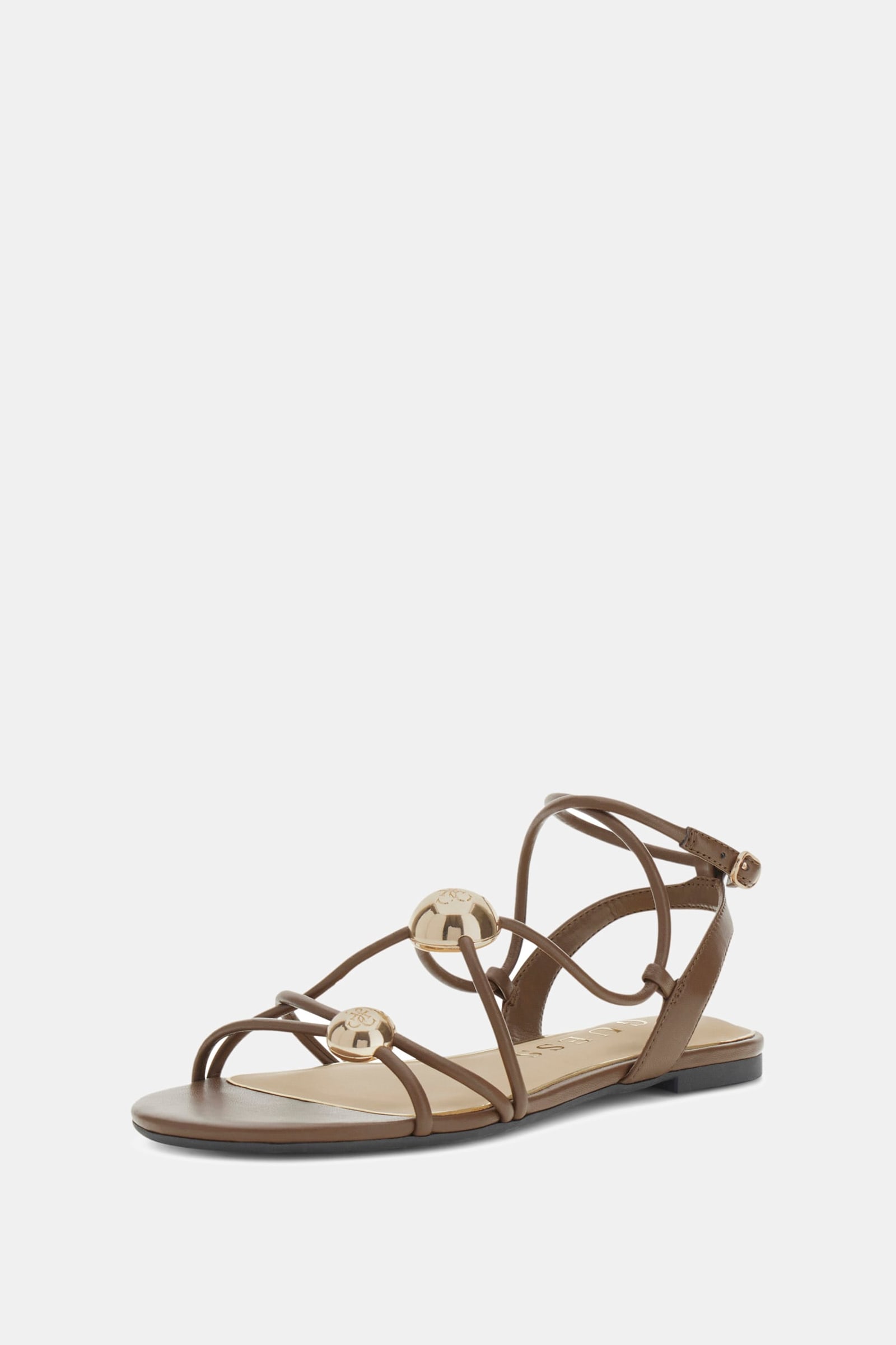 Guess Tabenn Sandalen Van Imitatieleer in bruin