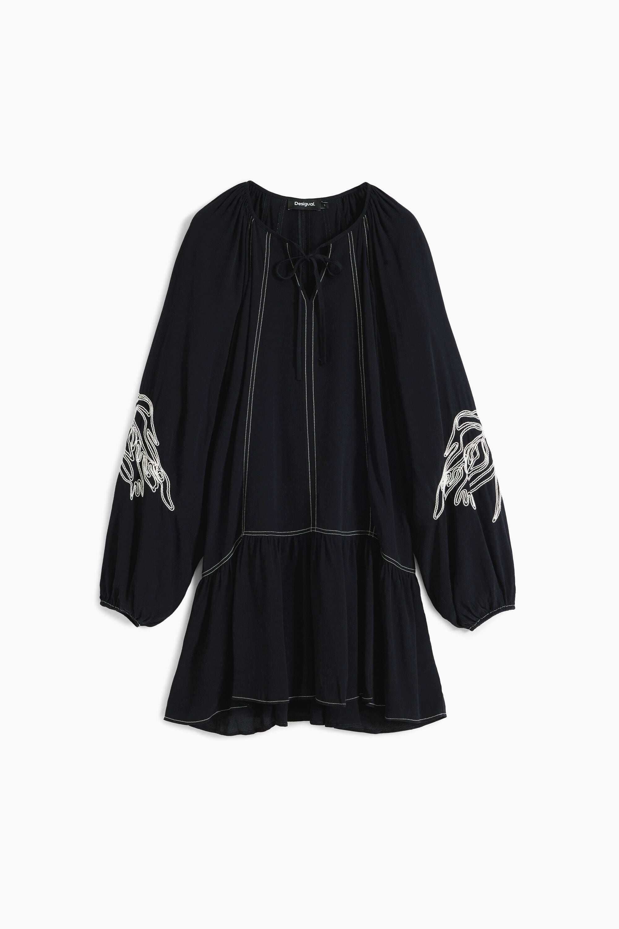 Desigual Boho-jurk met borduursels