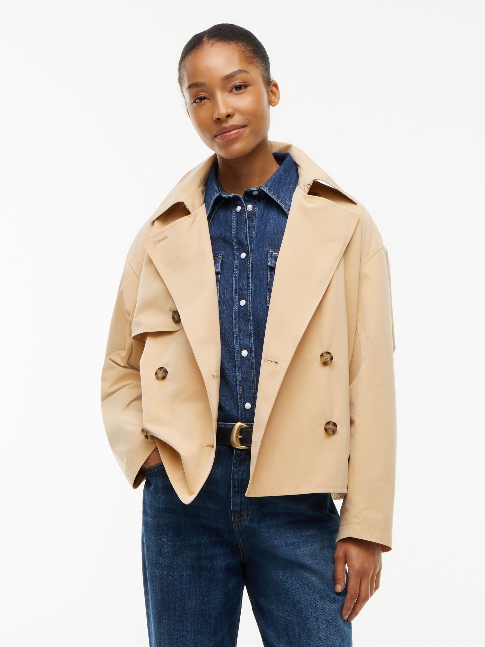 Tommy Jeans Relaxed korte trenchcoat