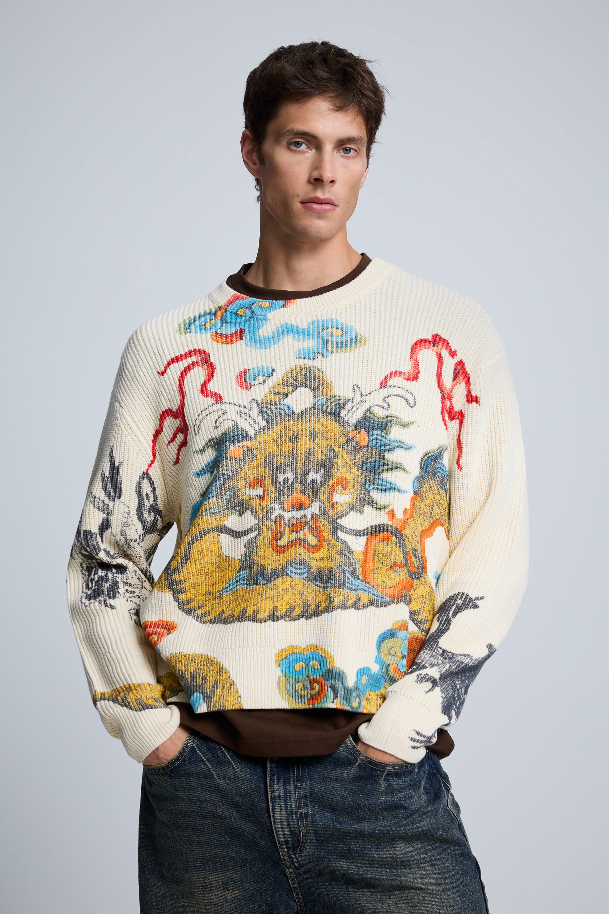 Desigual Japanse print trui