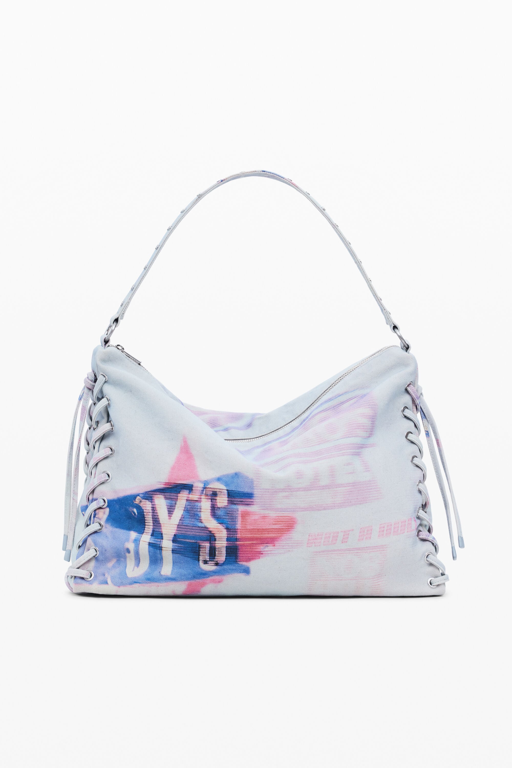 Desigual Middelgrote schoudertas met print