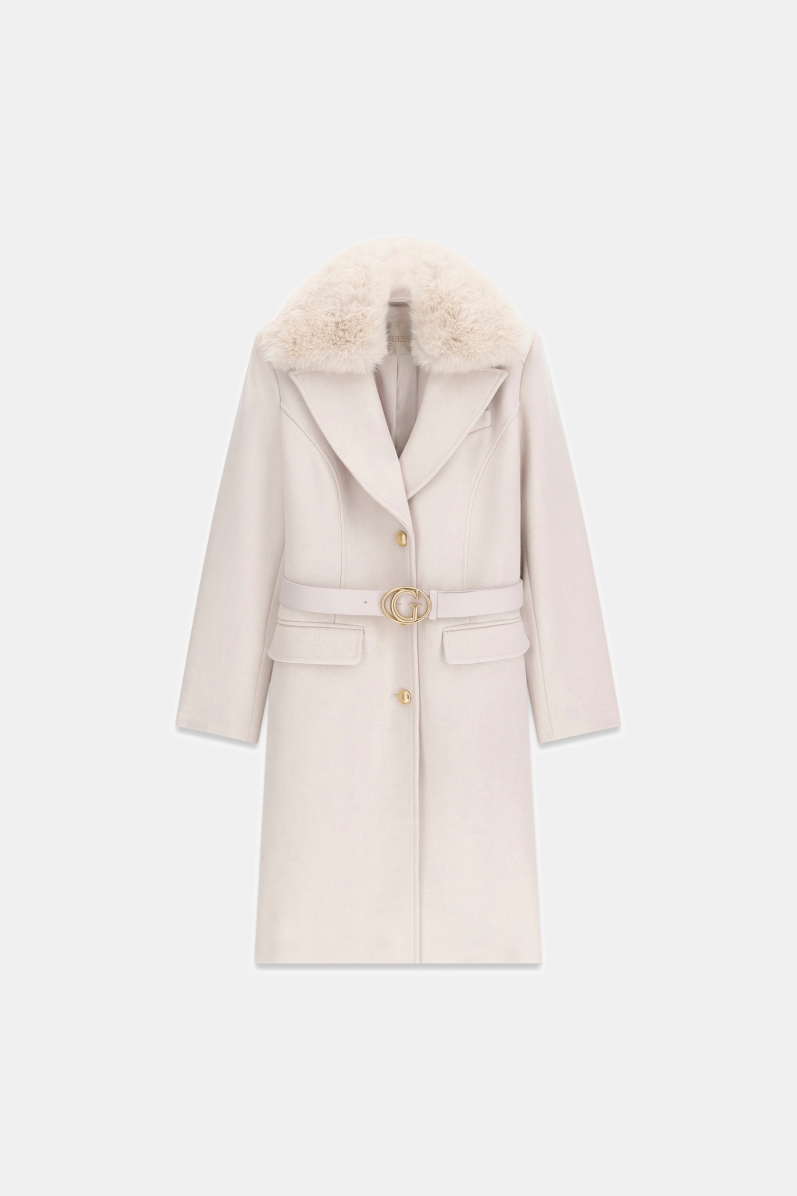 Guess Jas Met Ceintuur in beige