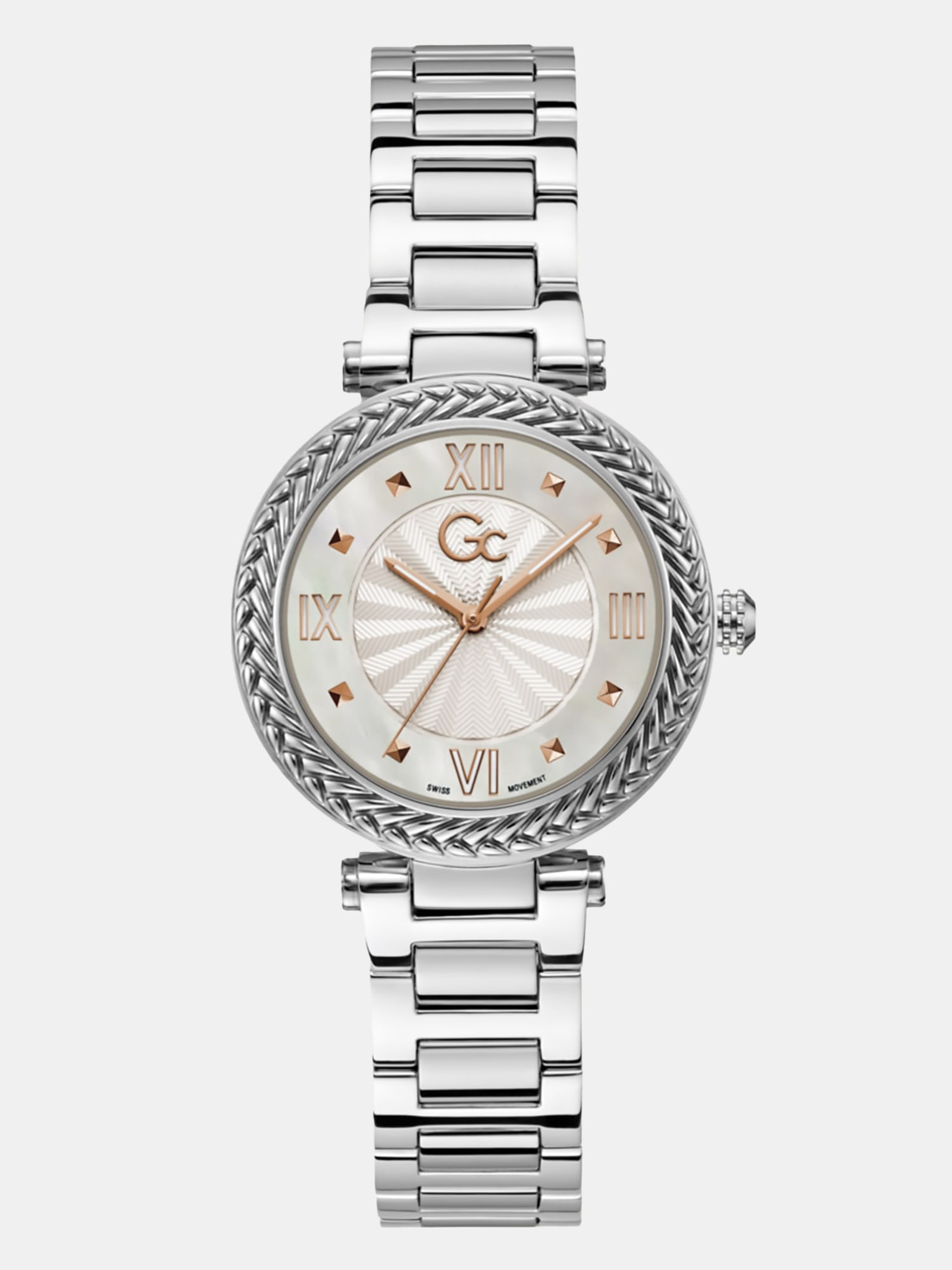 Guess Analoog Horloge Gc Staal for women in zilver