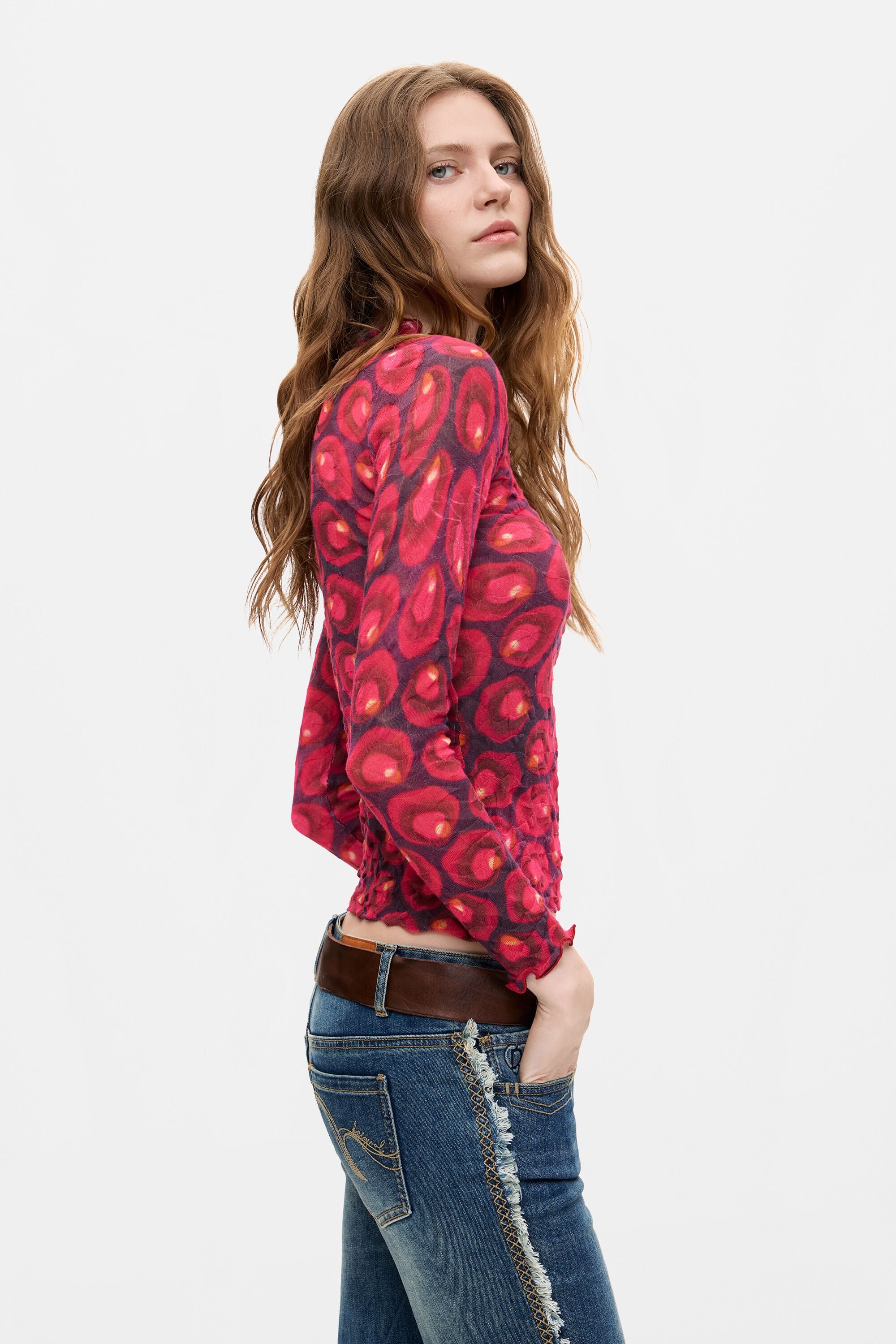Desigual Trui met print 100% katoen