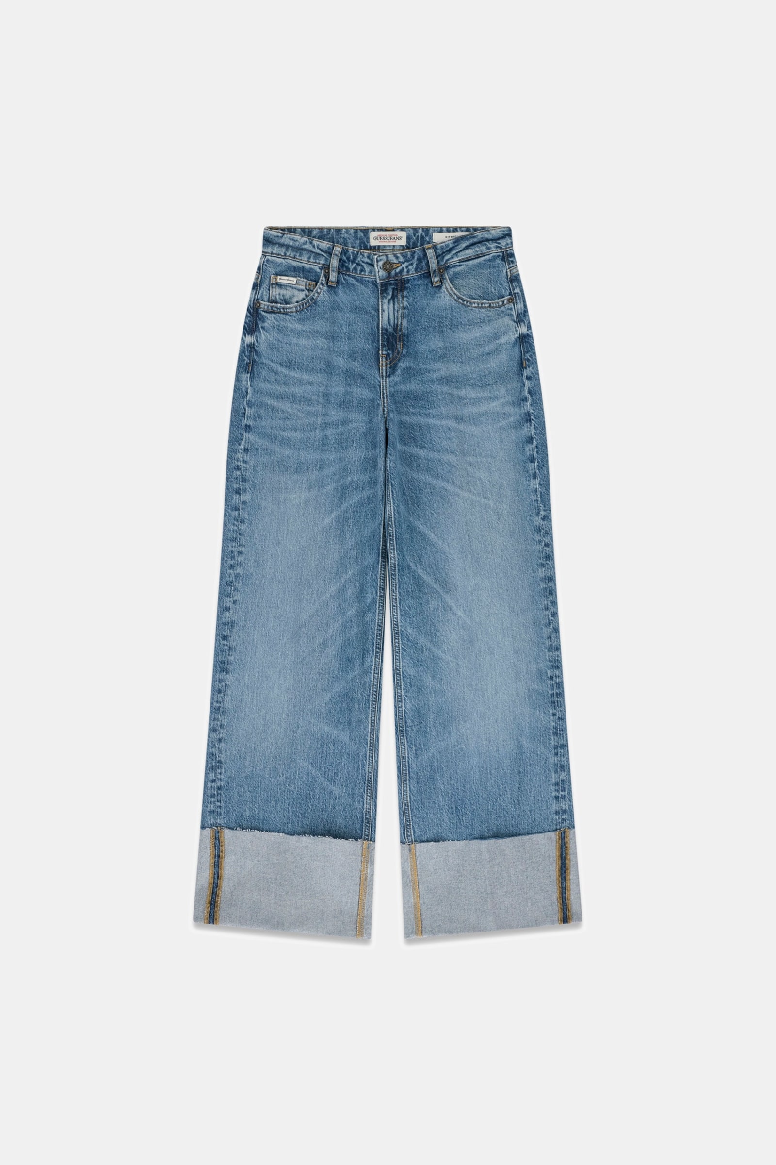 Guess Opgerolde Jeans in blauw