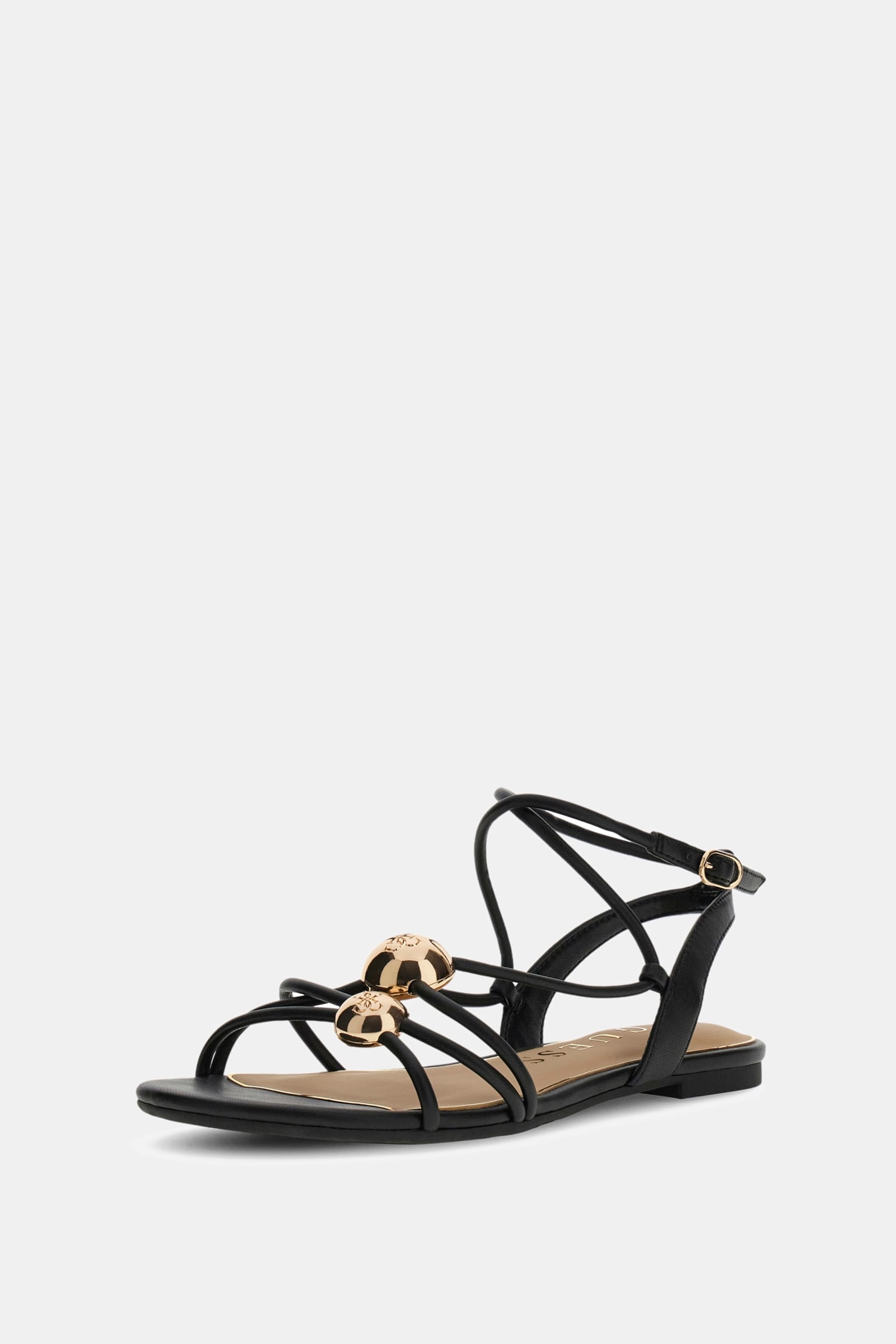 Guess Tabenn Sandalen Van Imitatieleer in zwart