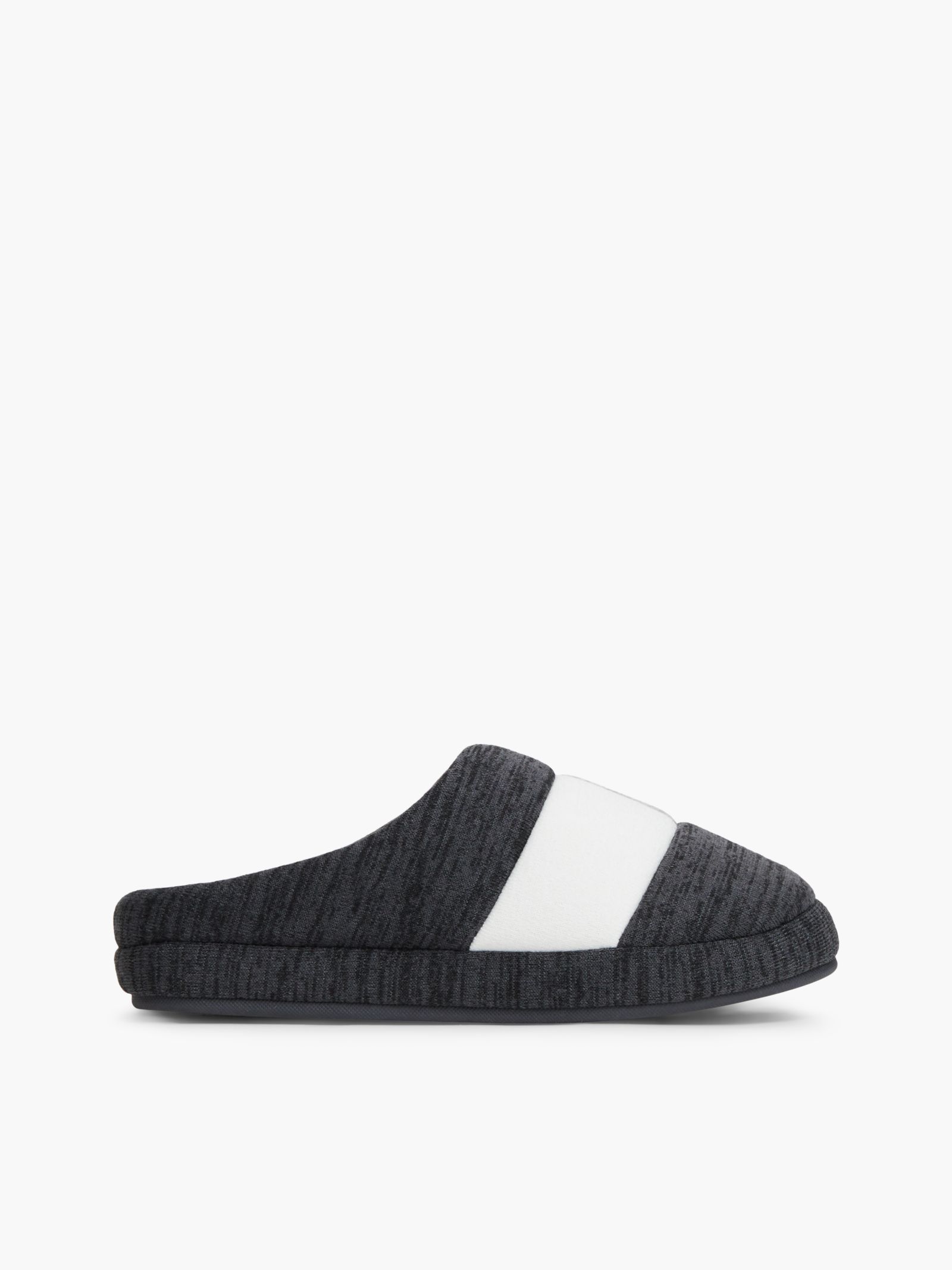 Tommy Hilfiger colour blocked slipper met vlag in grijs