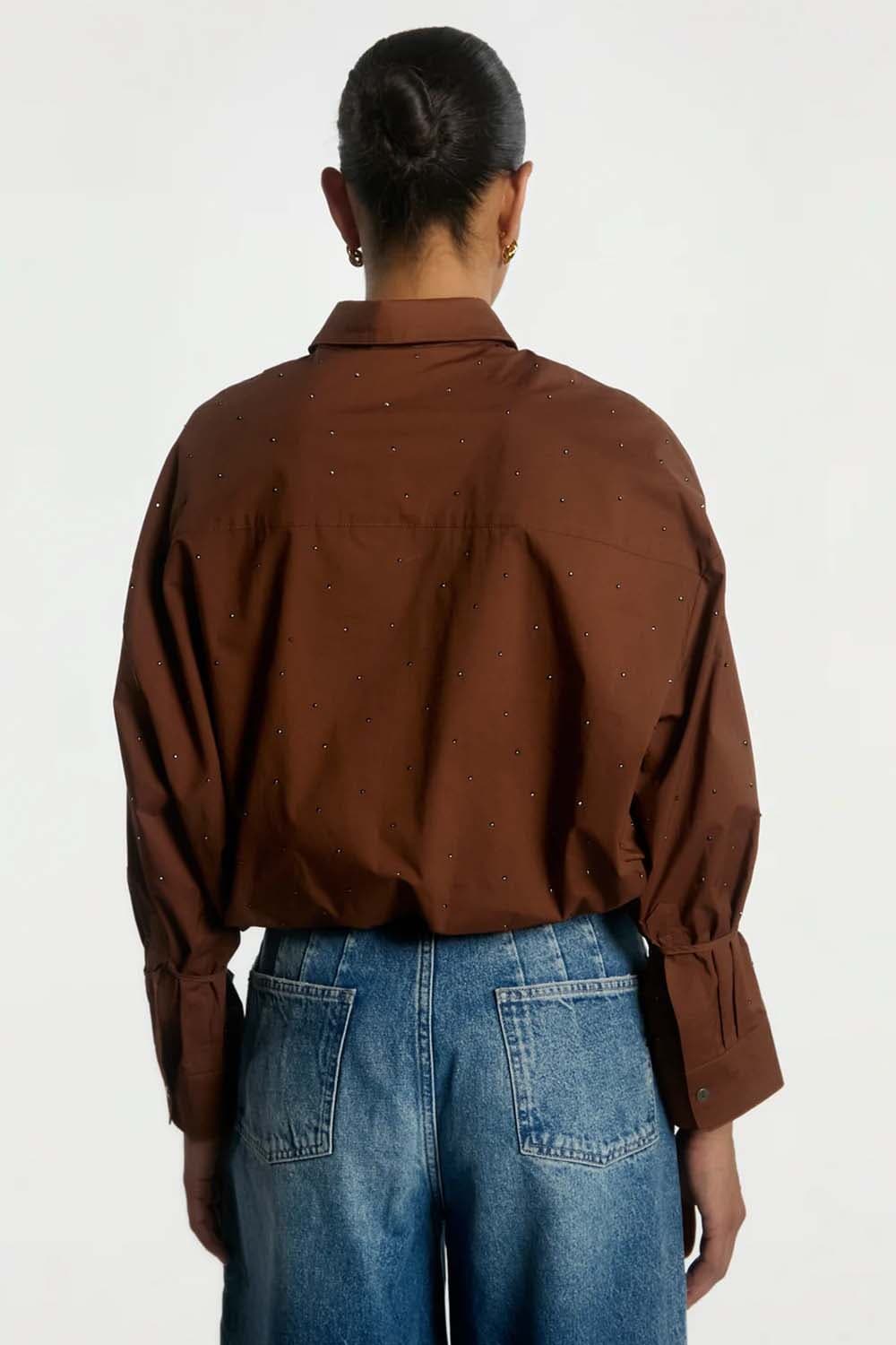 Aaiko Blouse Mekkie Strass Brick dames