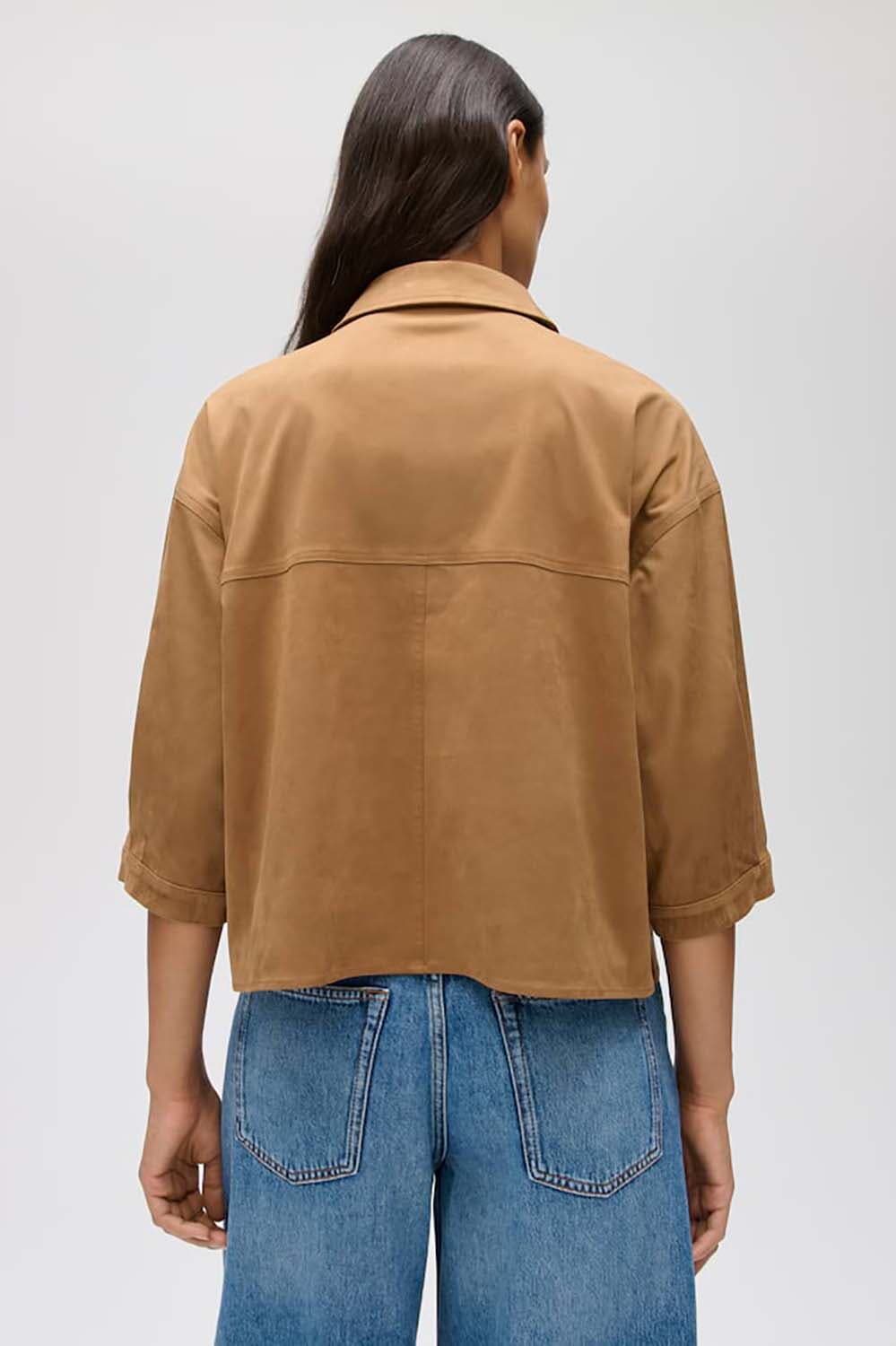 Opus Overhemdblouse Faloura Regular fit Camel dames