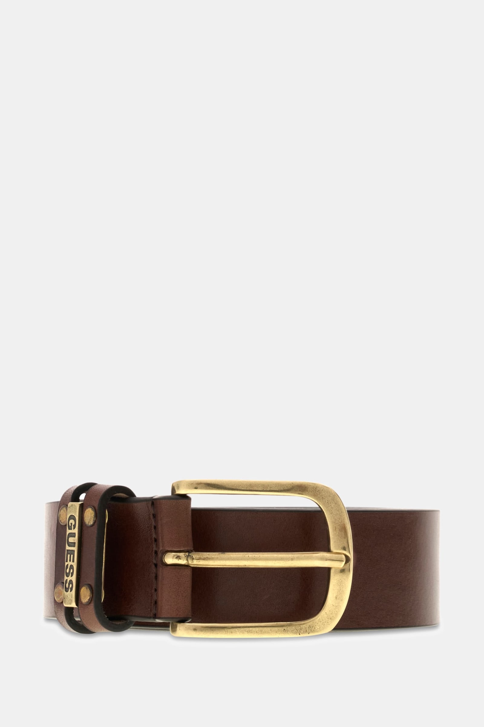 Guess Echte Leren Riem for men in bruin