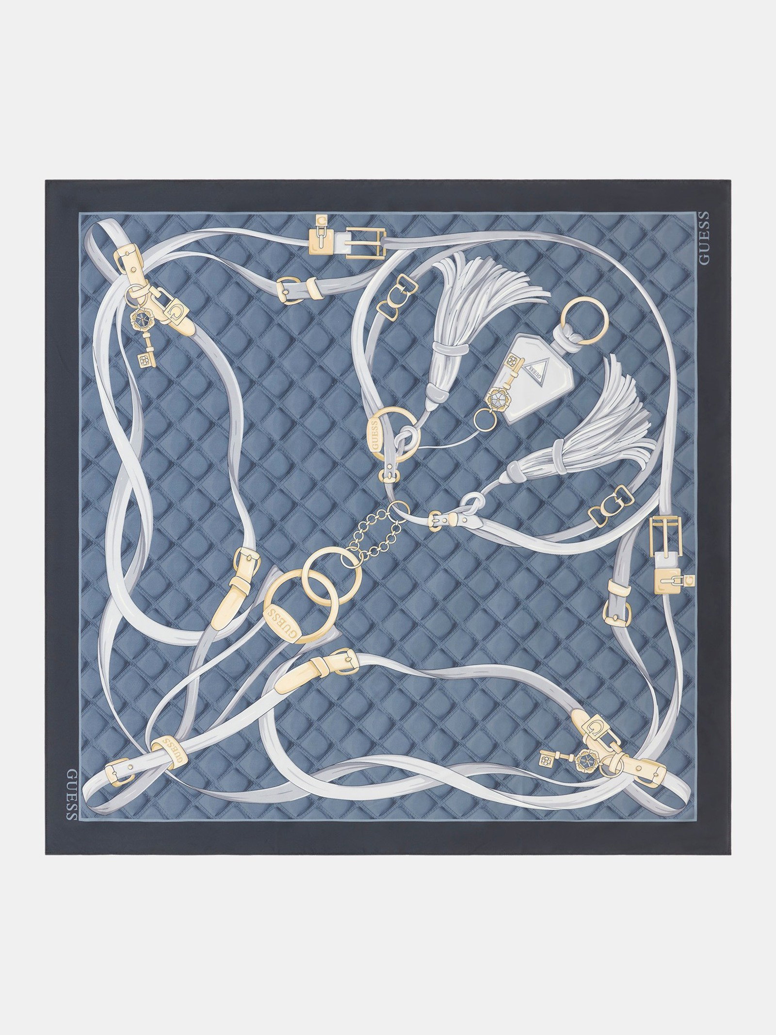 Guess Maxine Lettering Foulard in blauw