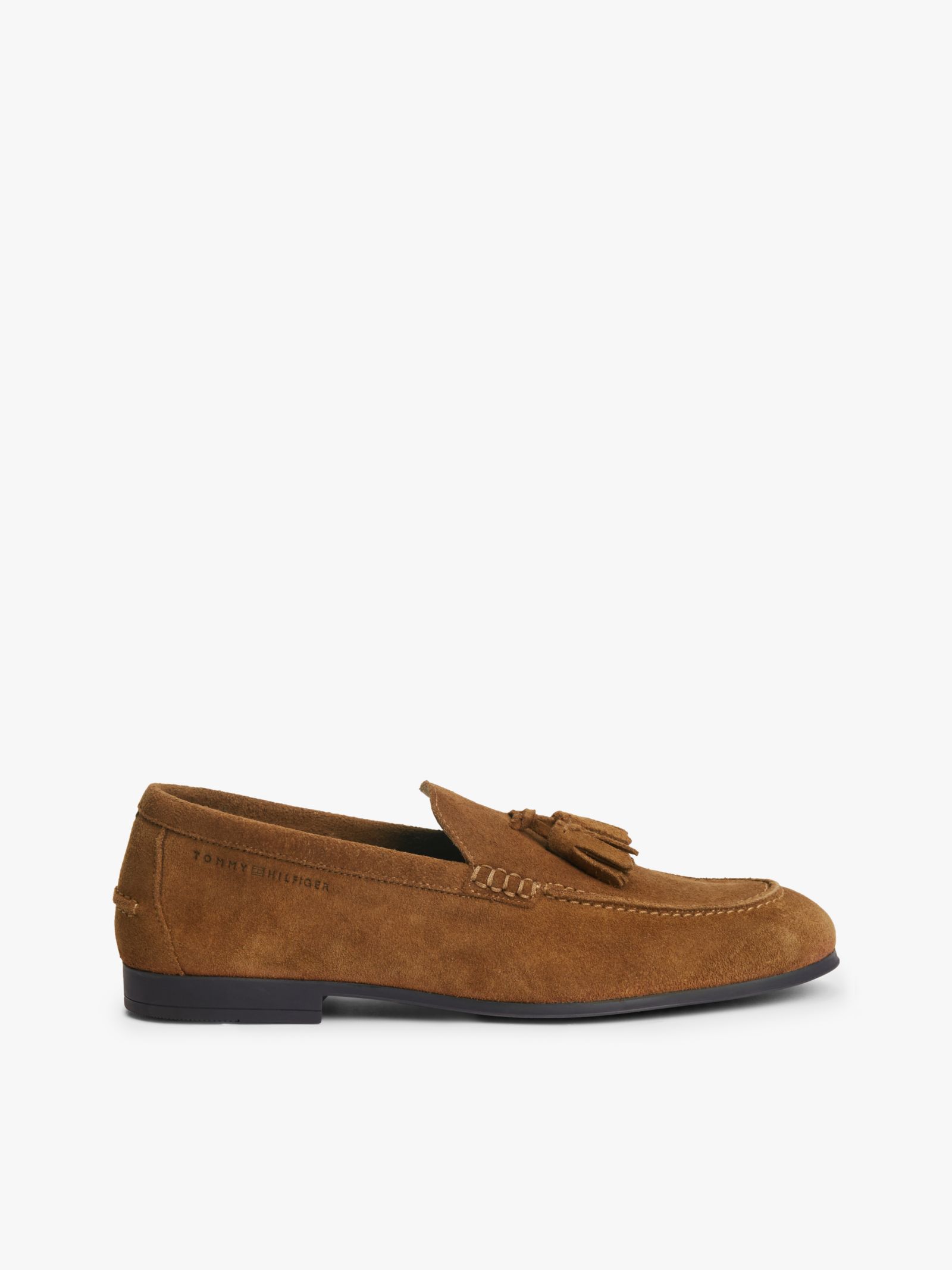 Tommy Hilfiger Loafer van soepel suède met kwastjes en logo