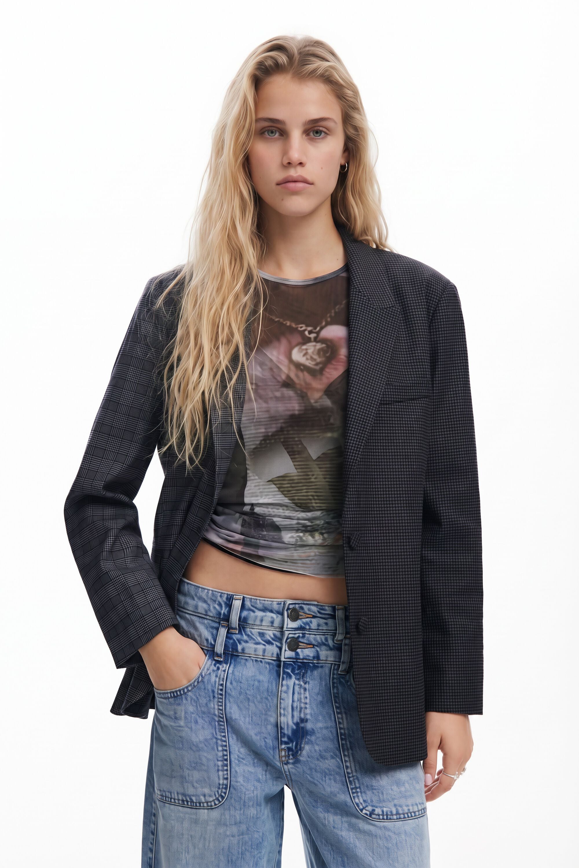 Desigual Asymmetrische blazer