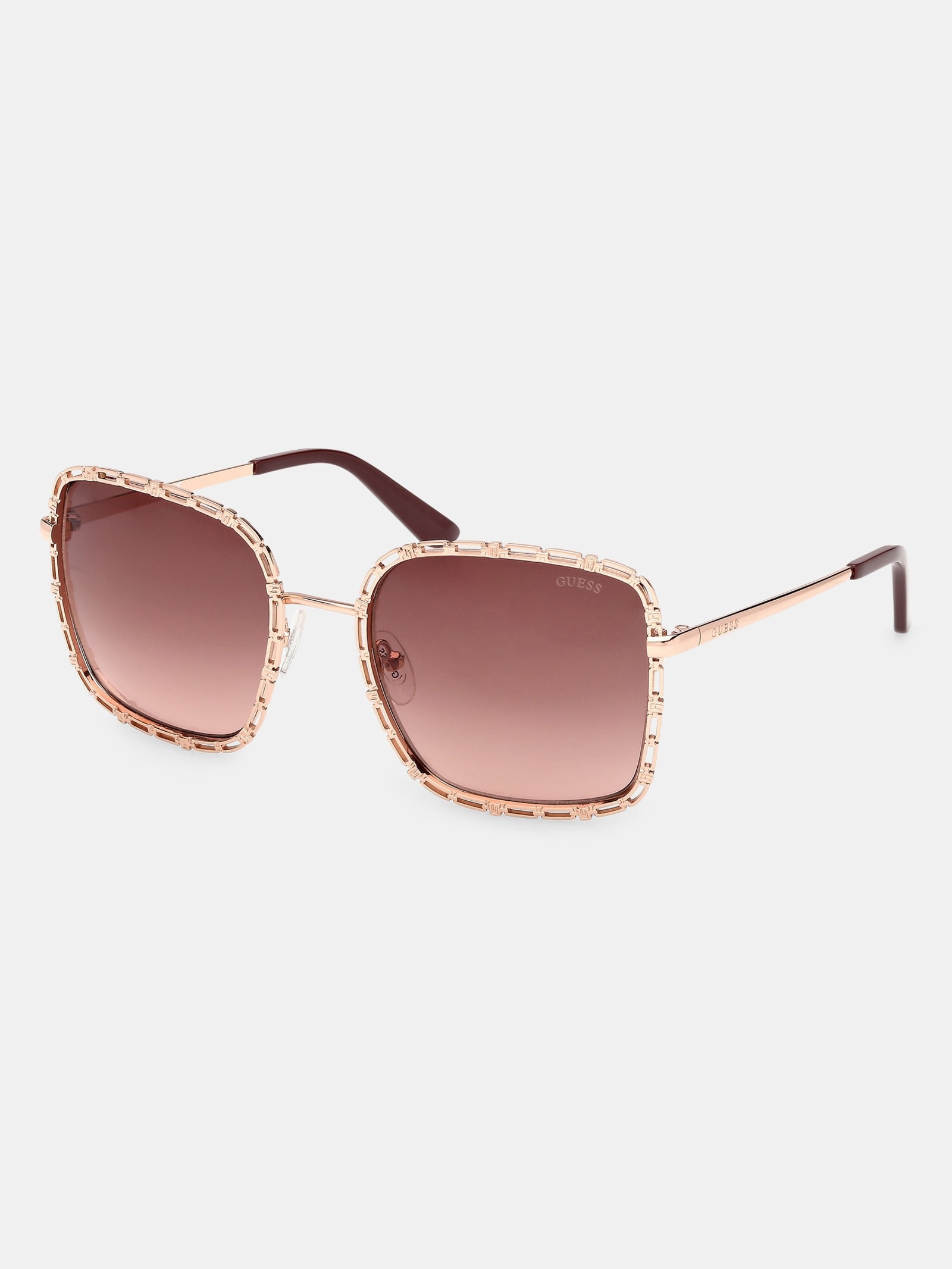 Guess Vierkante Zonnebril for women in goud