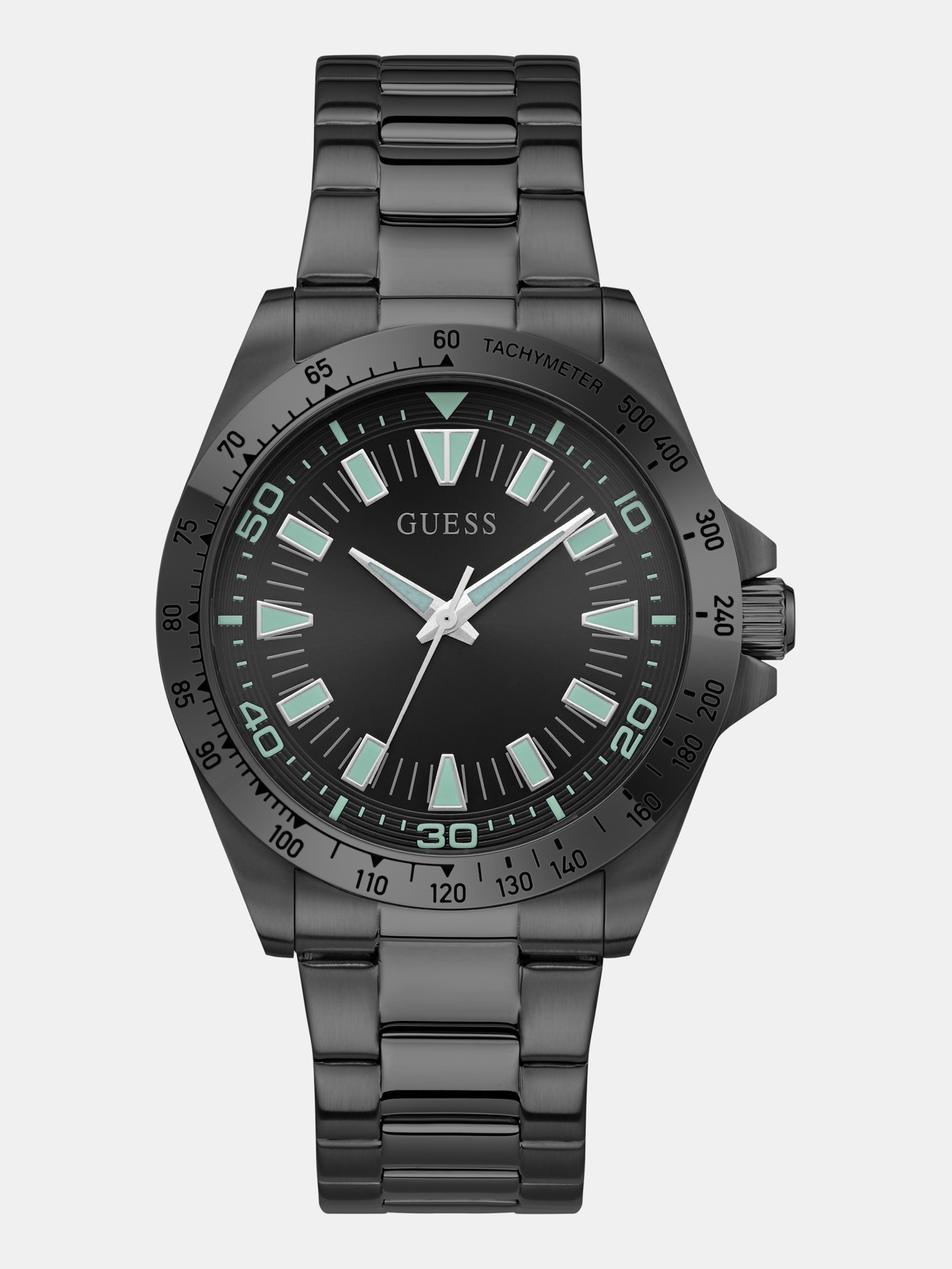 Guess Analoge Horloge Van Roestvrij Staal 42 Mm in zwart
