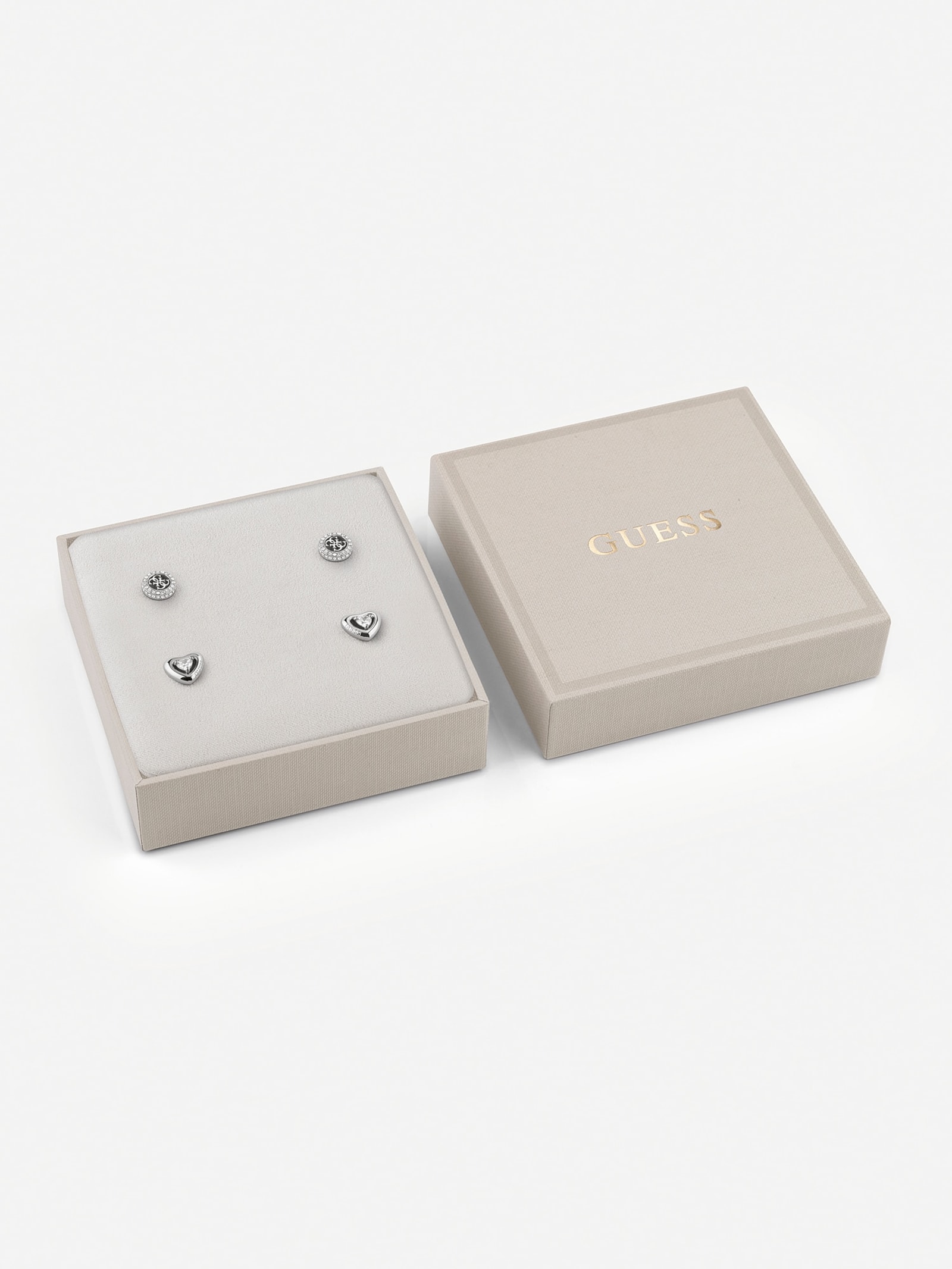Guess Oorbellen Beloved Set in zilver