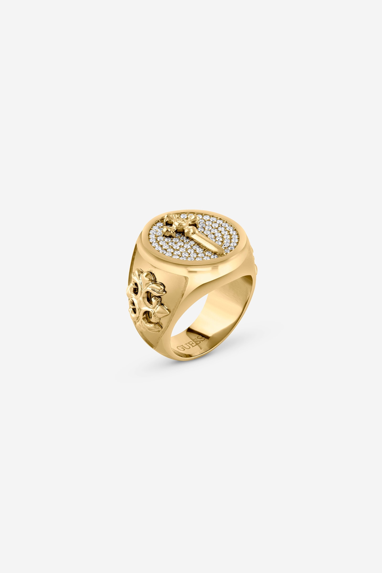 Guess Ring Rebel Knight in goud