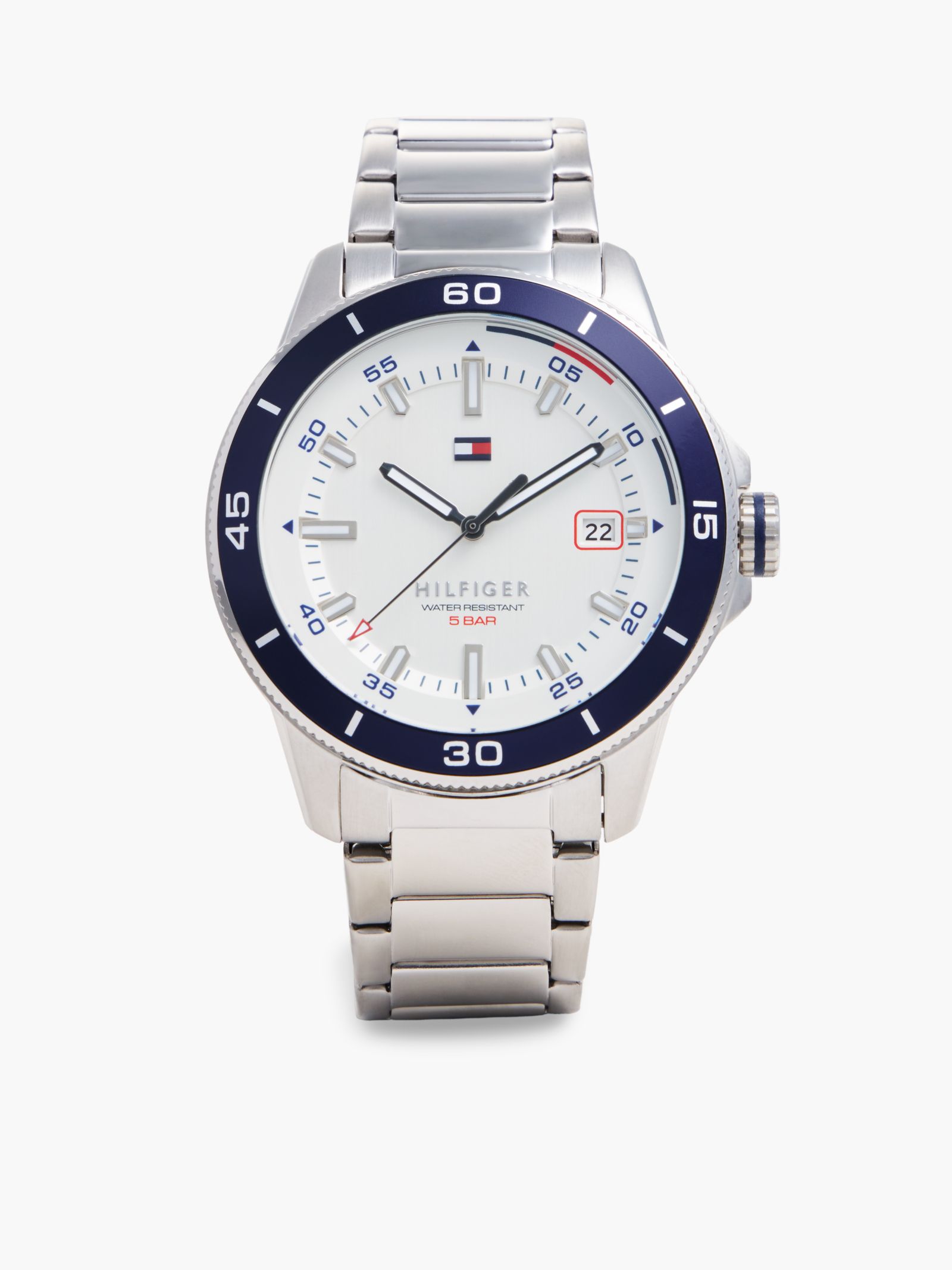 Tommy Hilfiger Zwart horloge van roestvrij staal
