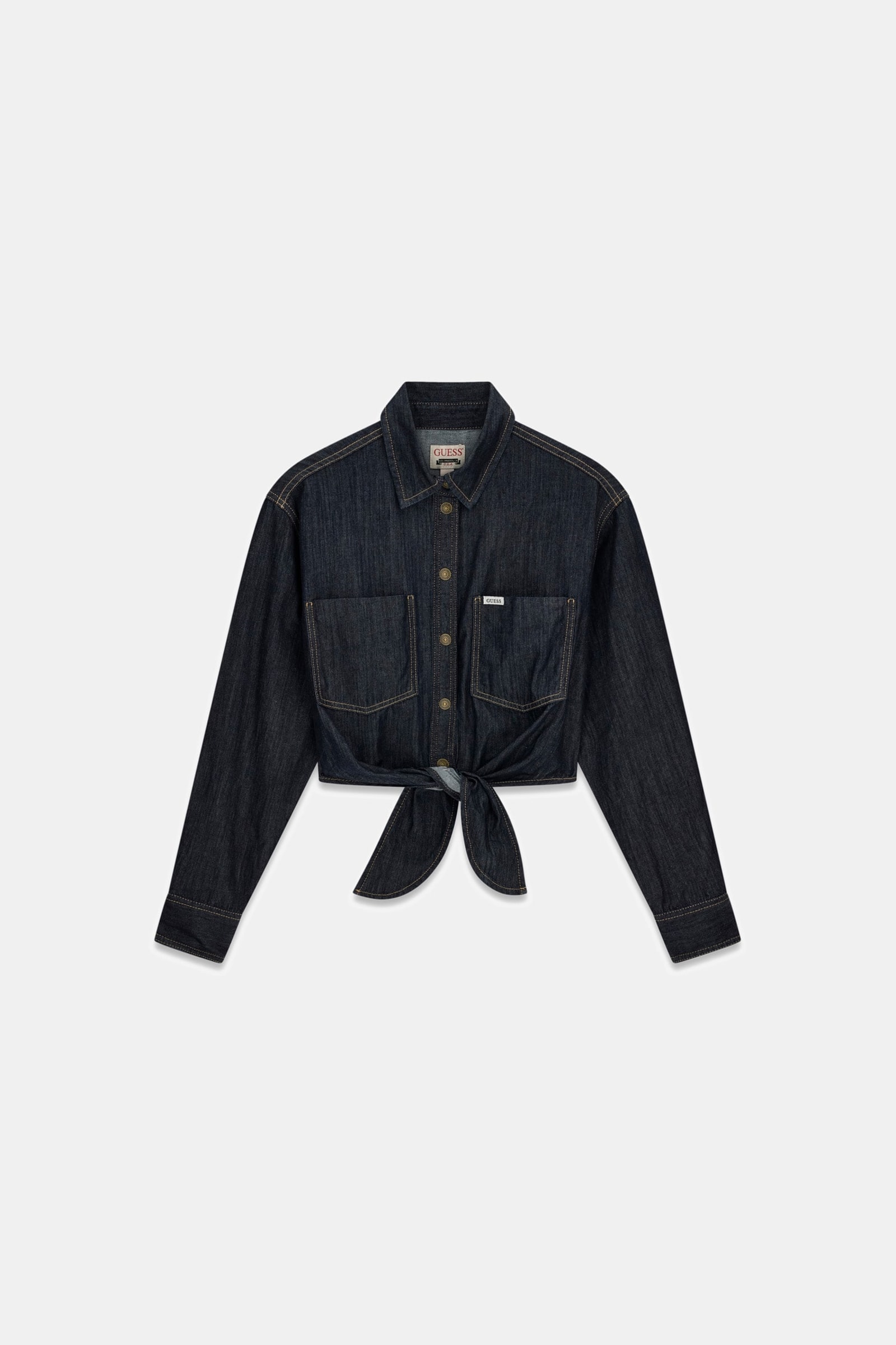 Guess Denim Overhemd Met Knoopdetail