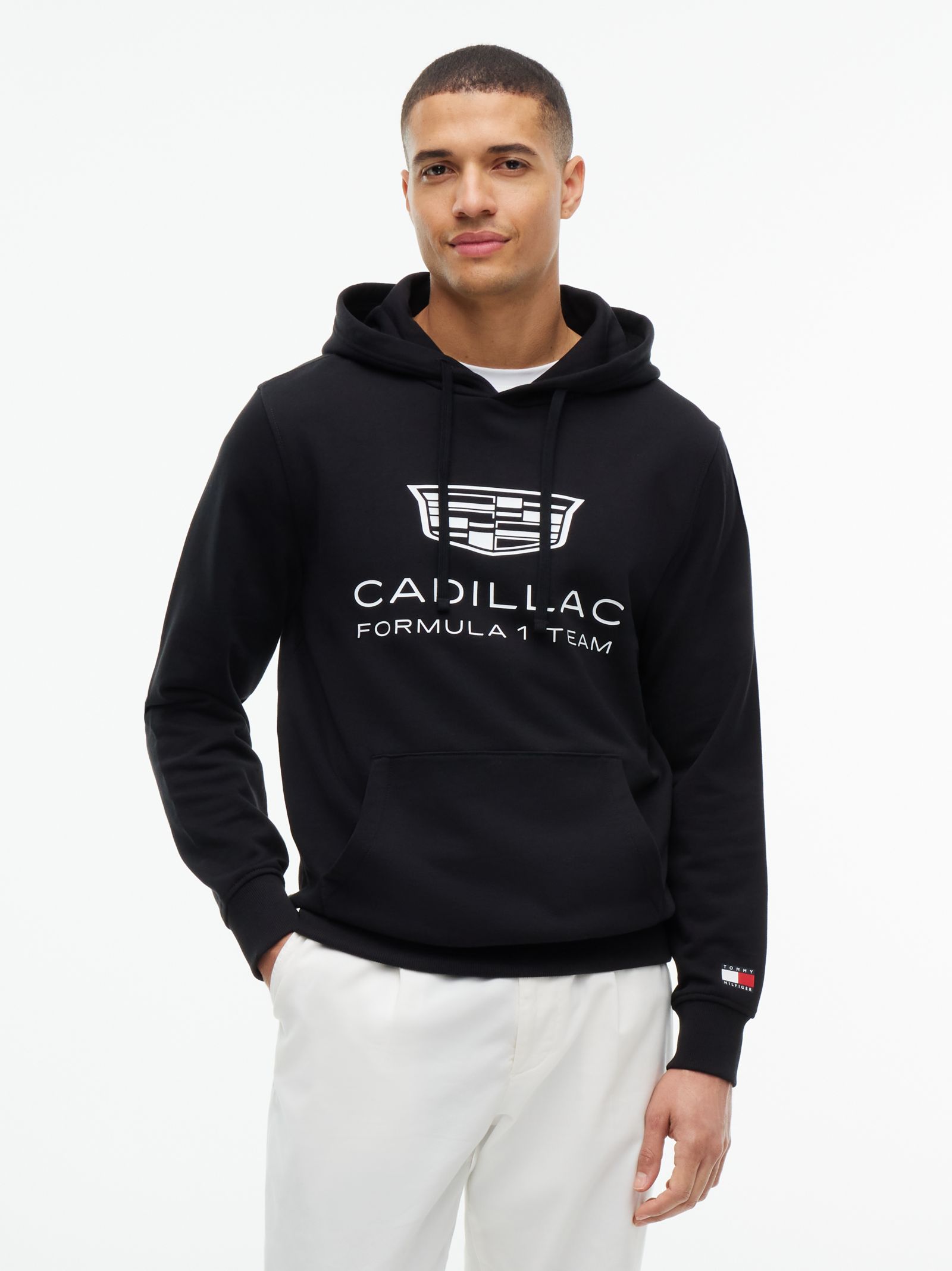 Tommy Hilfiger TH X Cadillac Formula 1® hoodie met teamwapenlogo in zwart