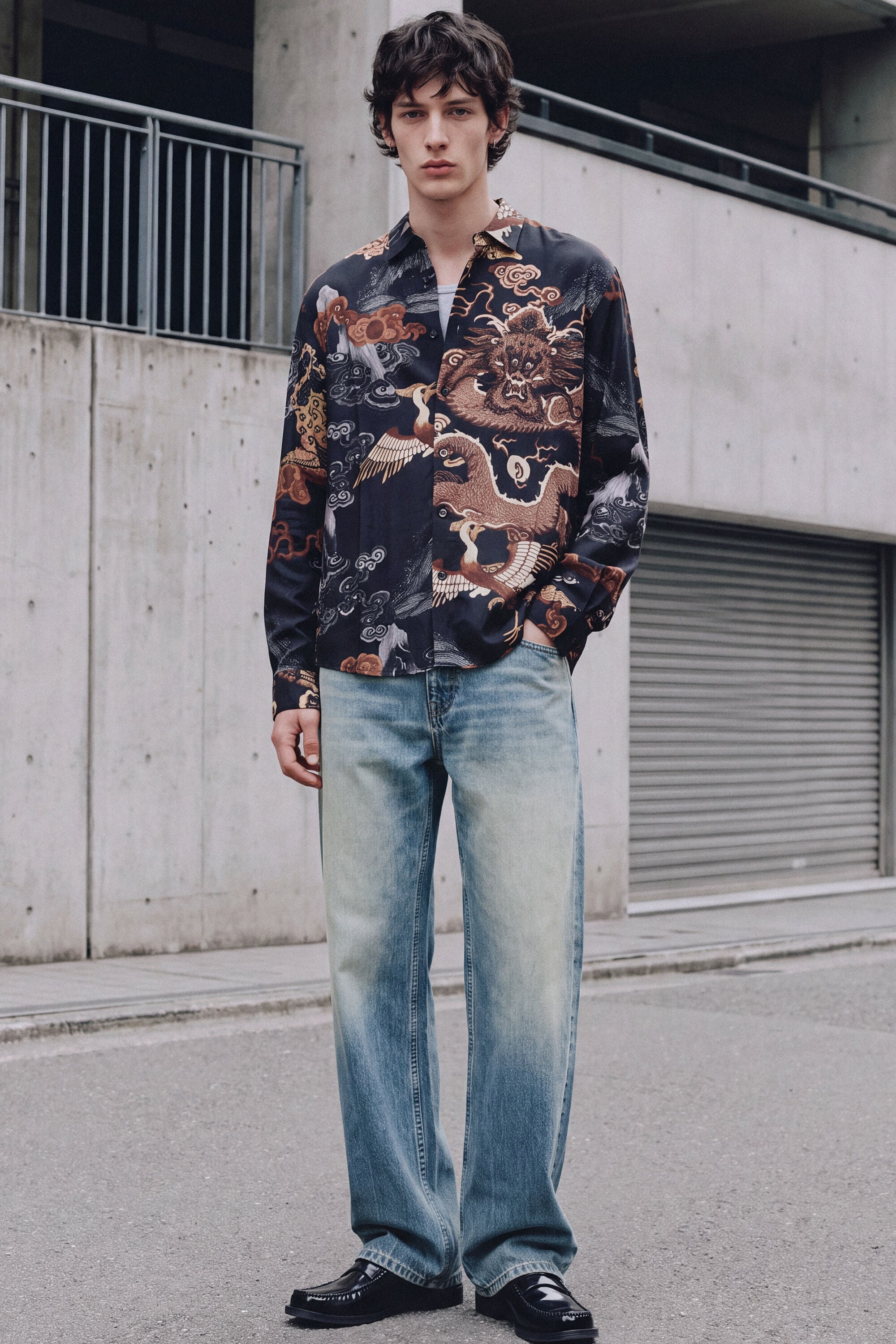 Desigual Blouse met lange mouwen met print