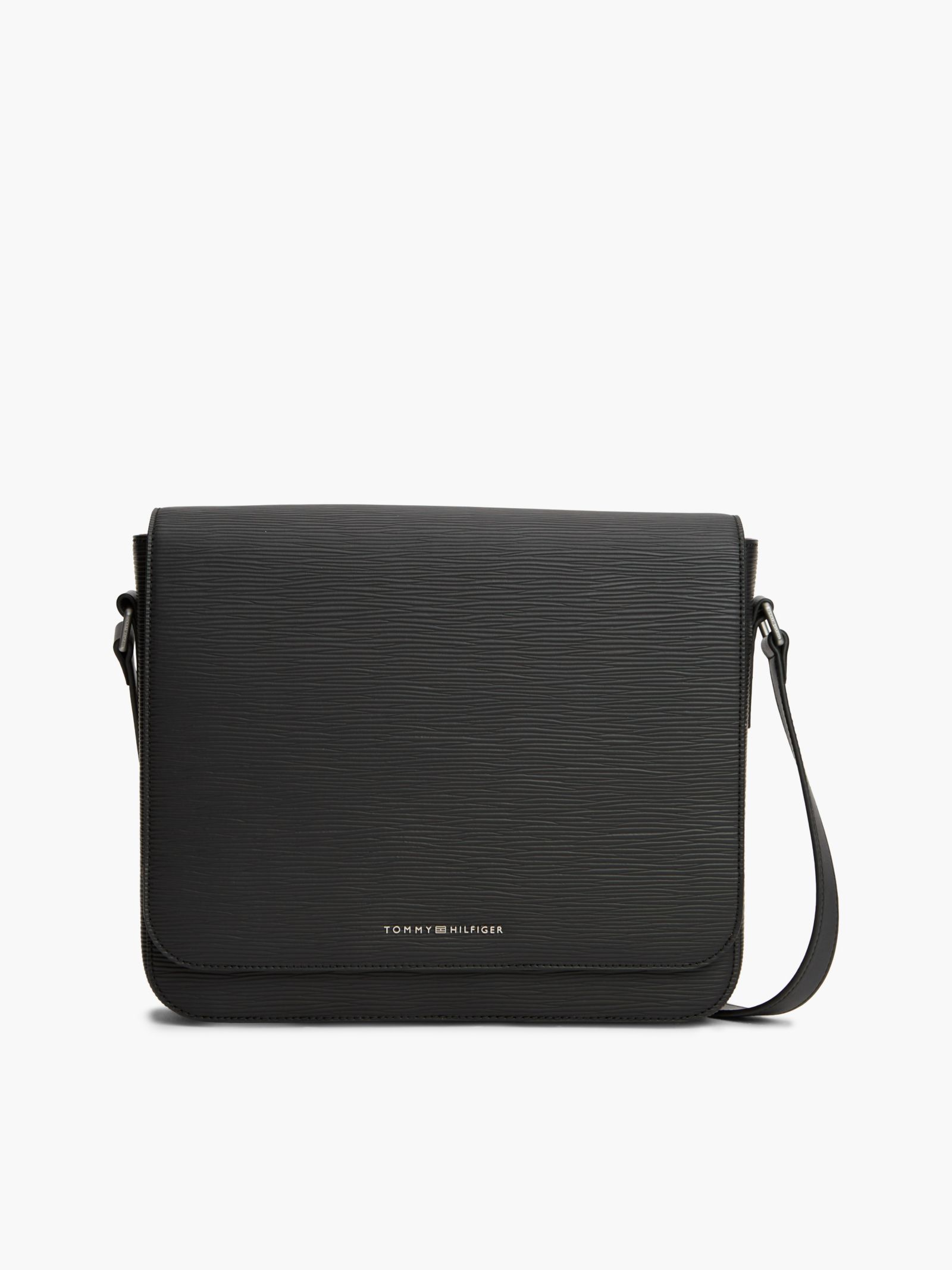 Tommy Hilfiger TH Business getextureerde crossbody messengertas