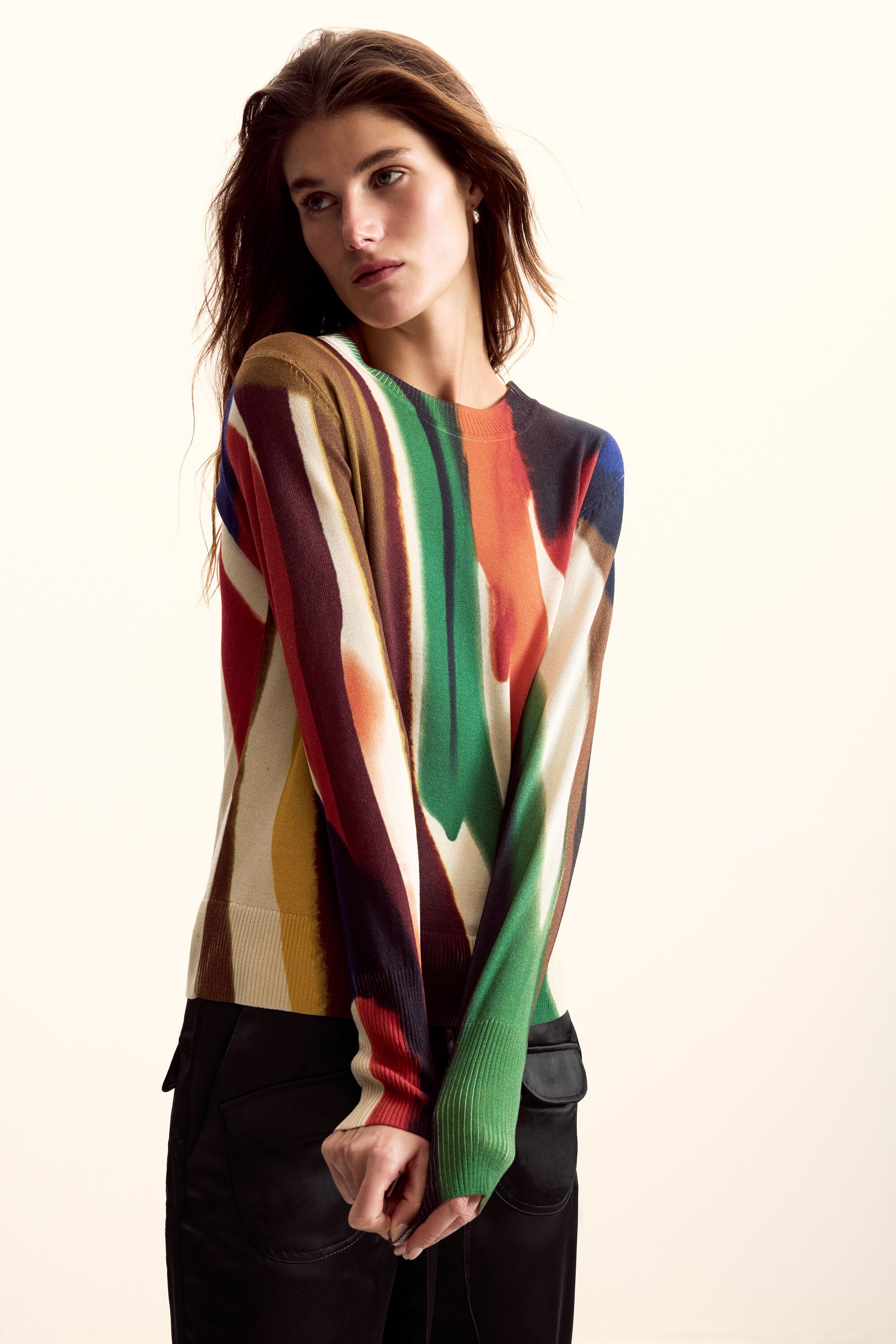 Desigual trui ontworpen door mr. christian lacroix in multicolor