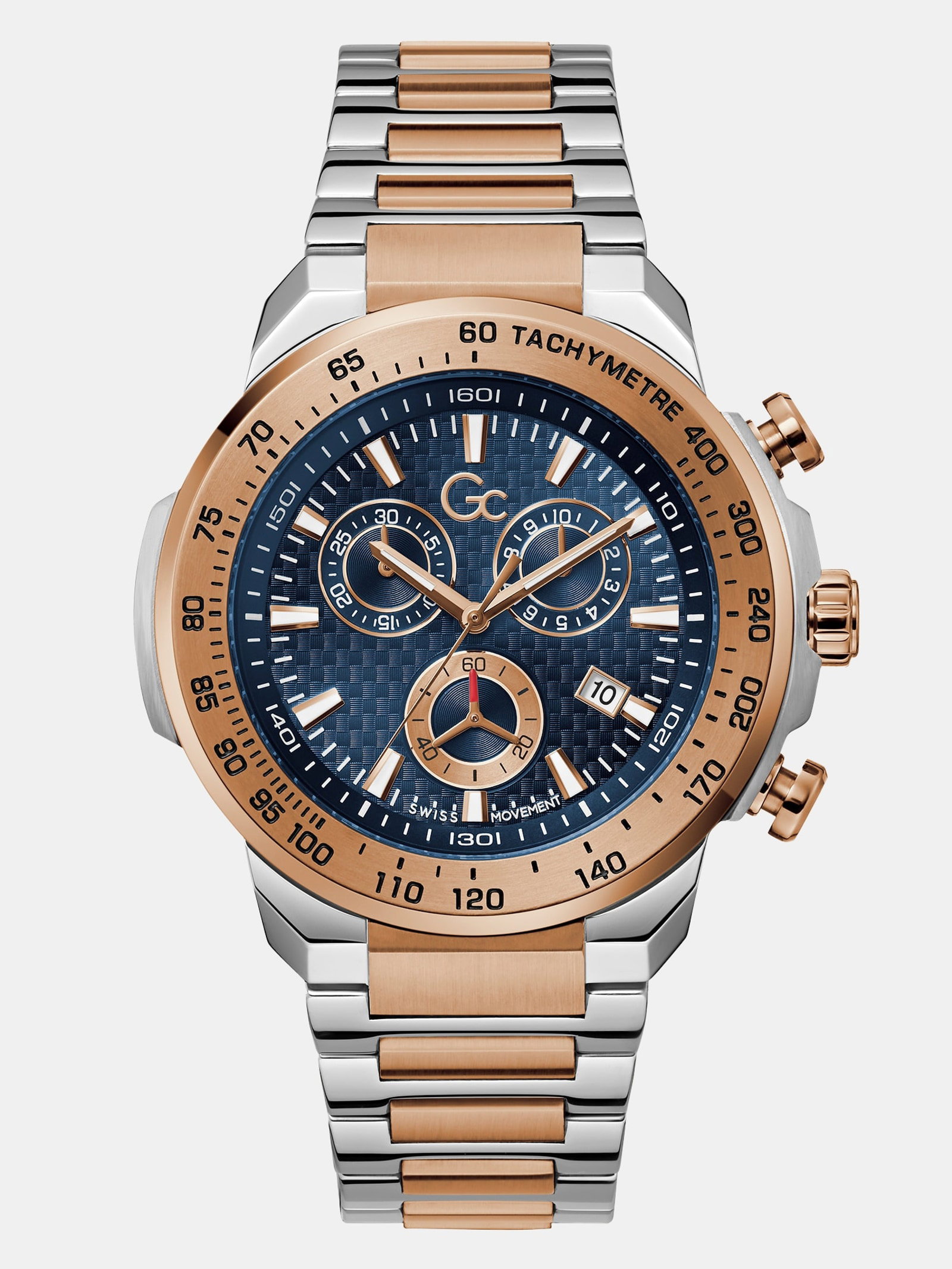 Guess Horloge Gc Chronograaf Staal in blauw