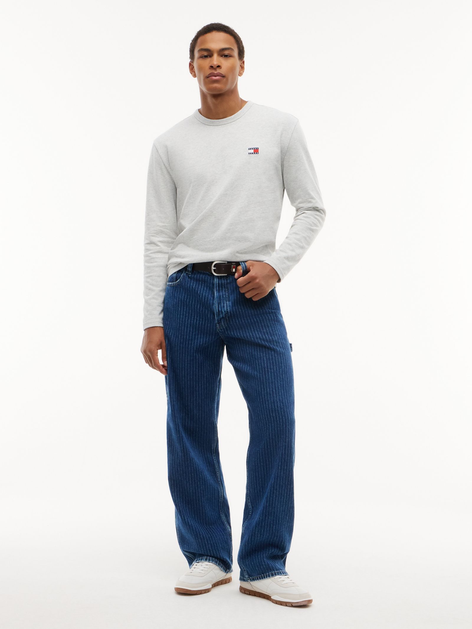 Tommy Jeans Jaimie Straight Loose Carpenter Jeans met krijtstreep
