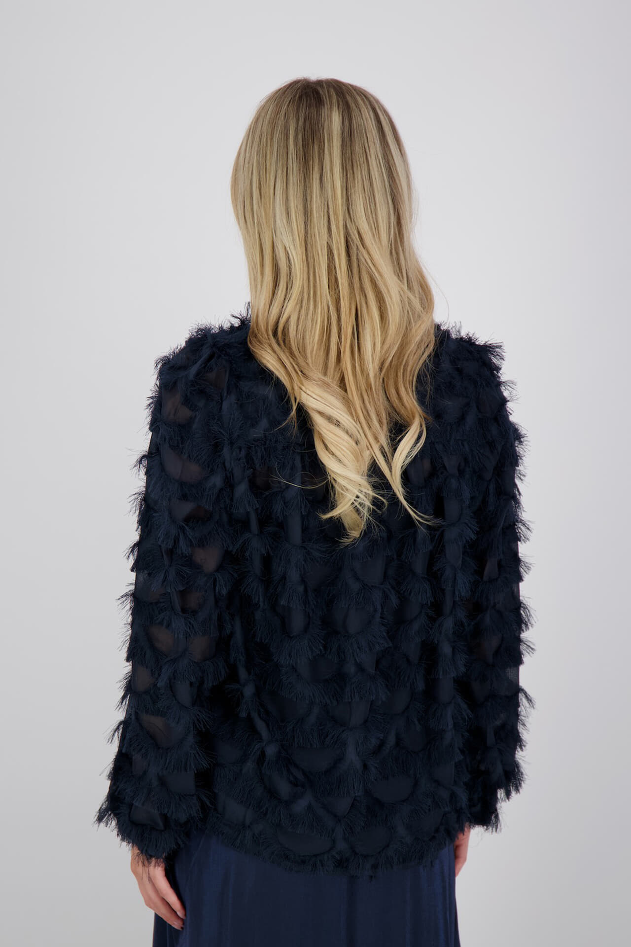 Vive La Femme Blouse Daisy Navy dames