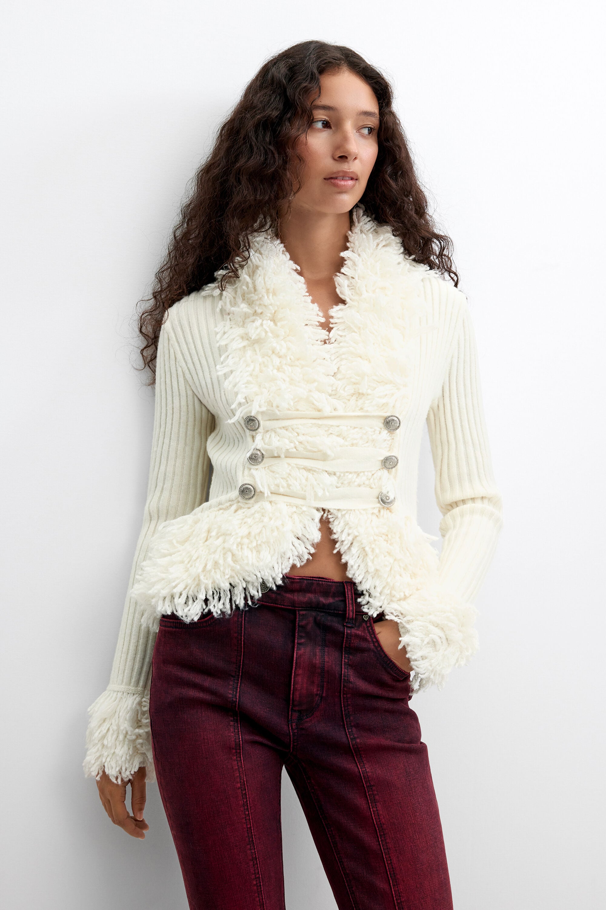 Desigual gecombineerd brei jasje