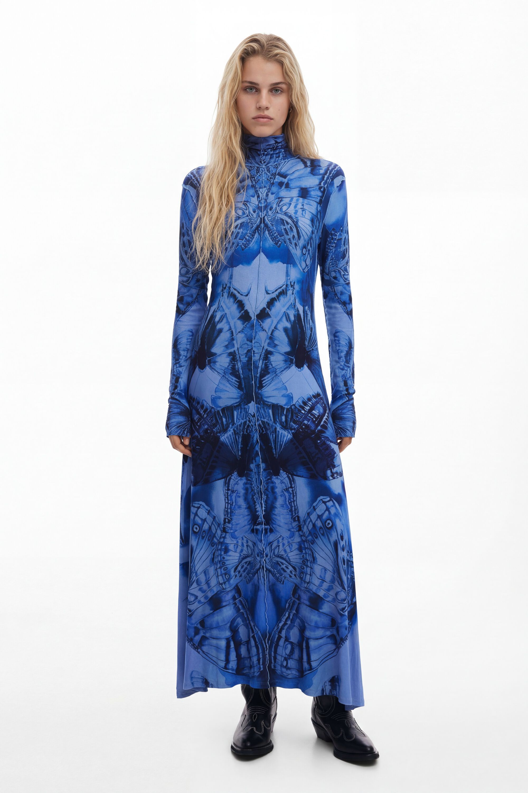 Desigual Lang vlinderjurk
